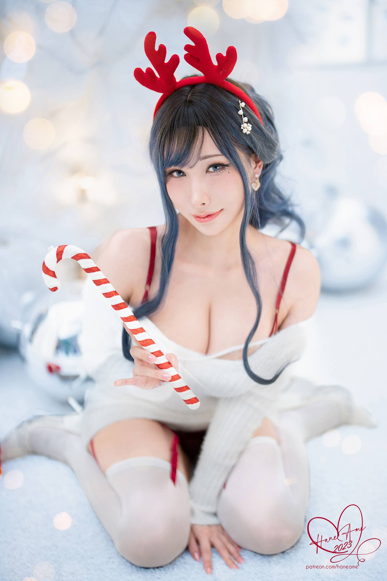 图片[31]-Hane Ame 雨波写真 – Original 2023 White Christmas Moose Onesan[31P] – 速更版-美库