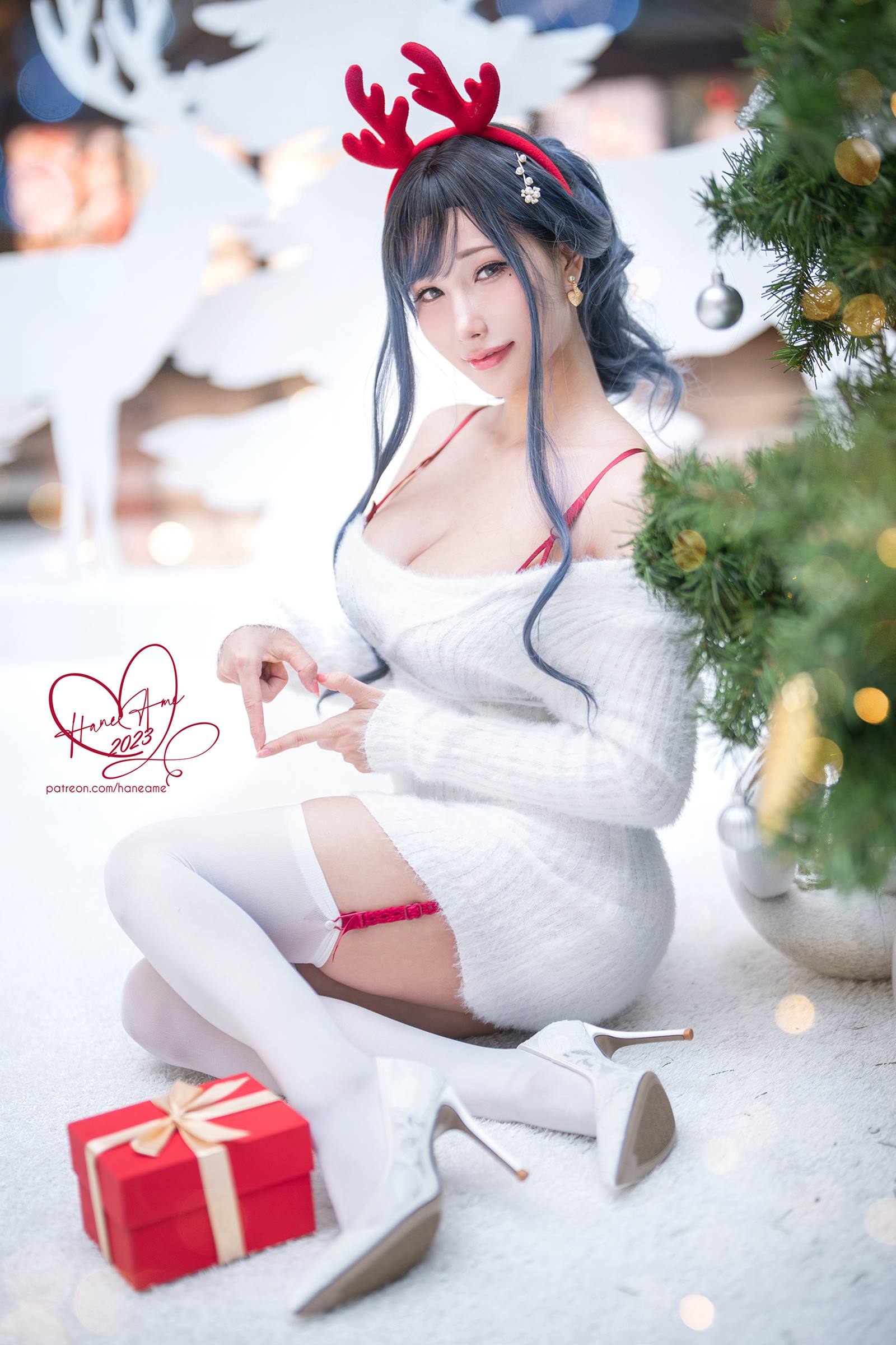 图片[33]-Hane Ame 雨波写真 – Original 2023 White Christmas Moose Onesan[31P] – 速更版-美库