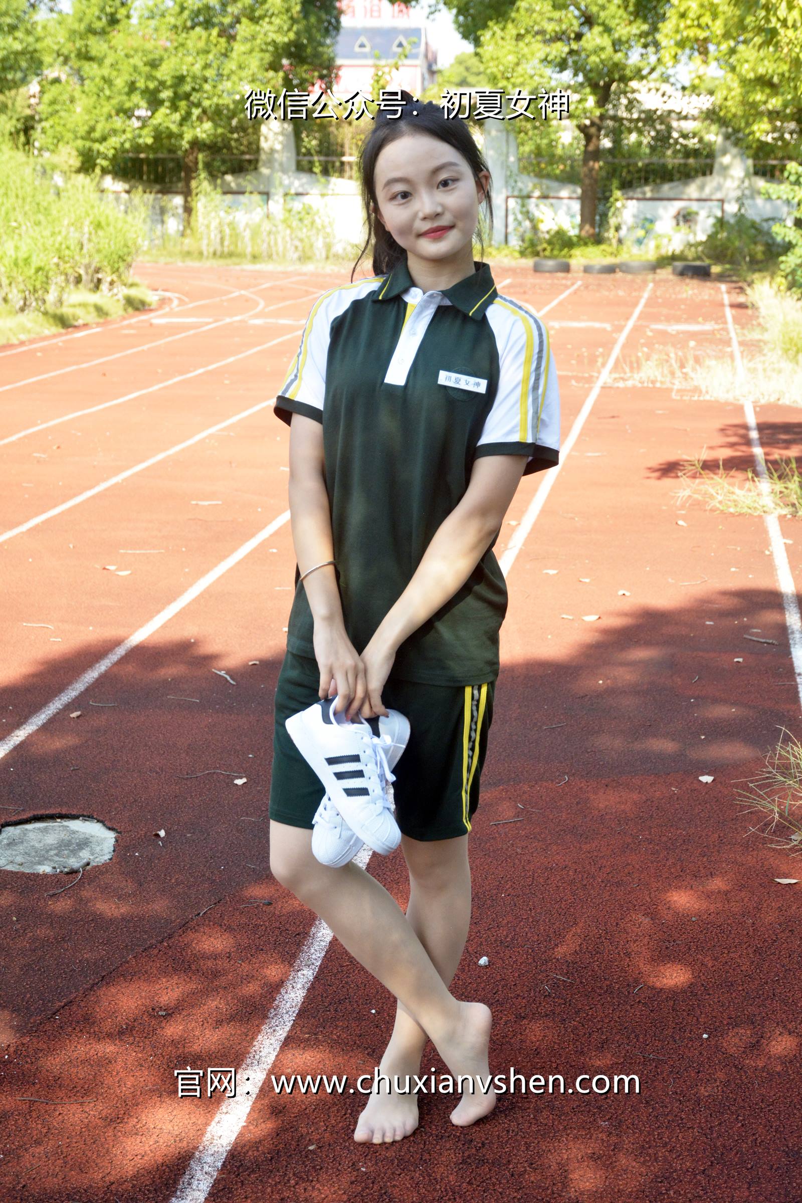 图片[67]-初夏女神 NO.080 双双 绿色校服[160P] – 速更版-美库