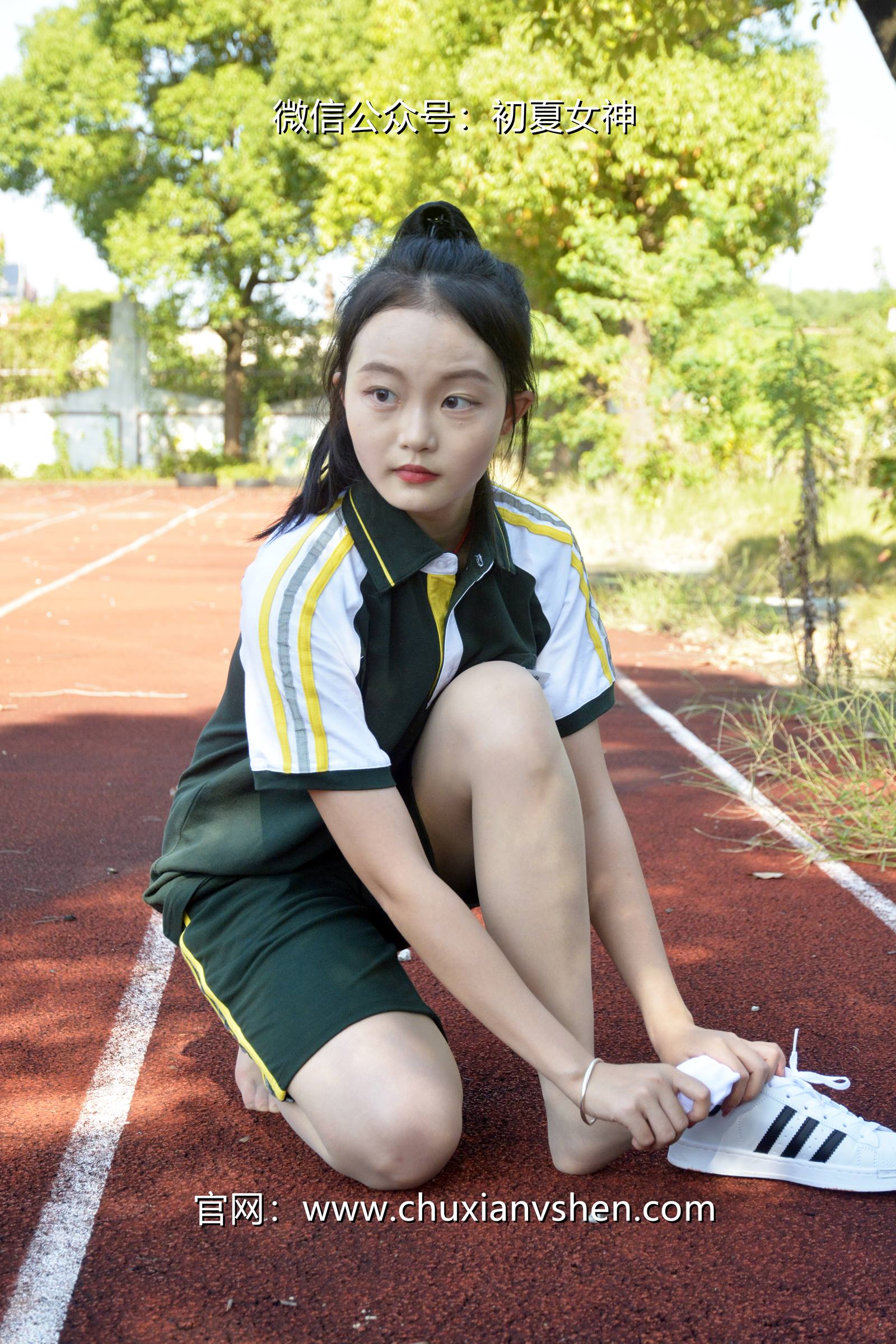 图片[73]-初夏女神 NO.080 双双 绿色校服[160P] – 速更版-美库