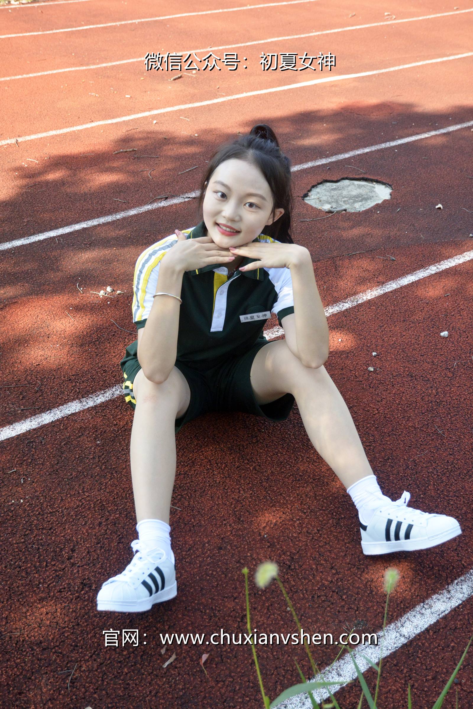 图片[93]-初夏女神 NO.080 双双 绿色校服[160P] – 速更版-美库