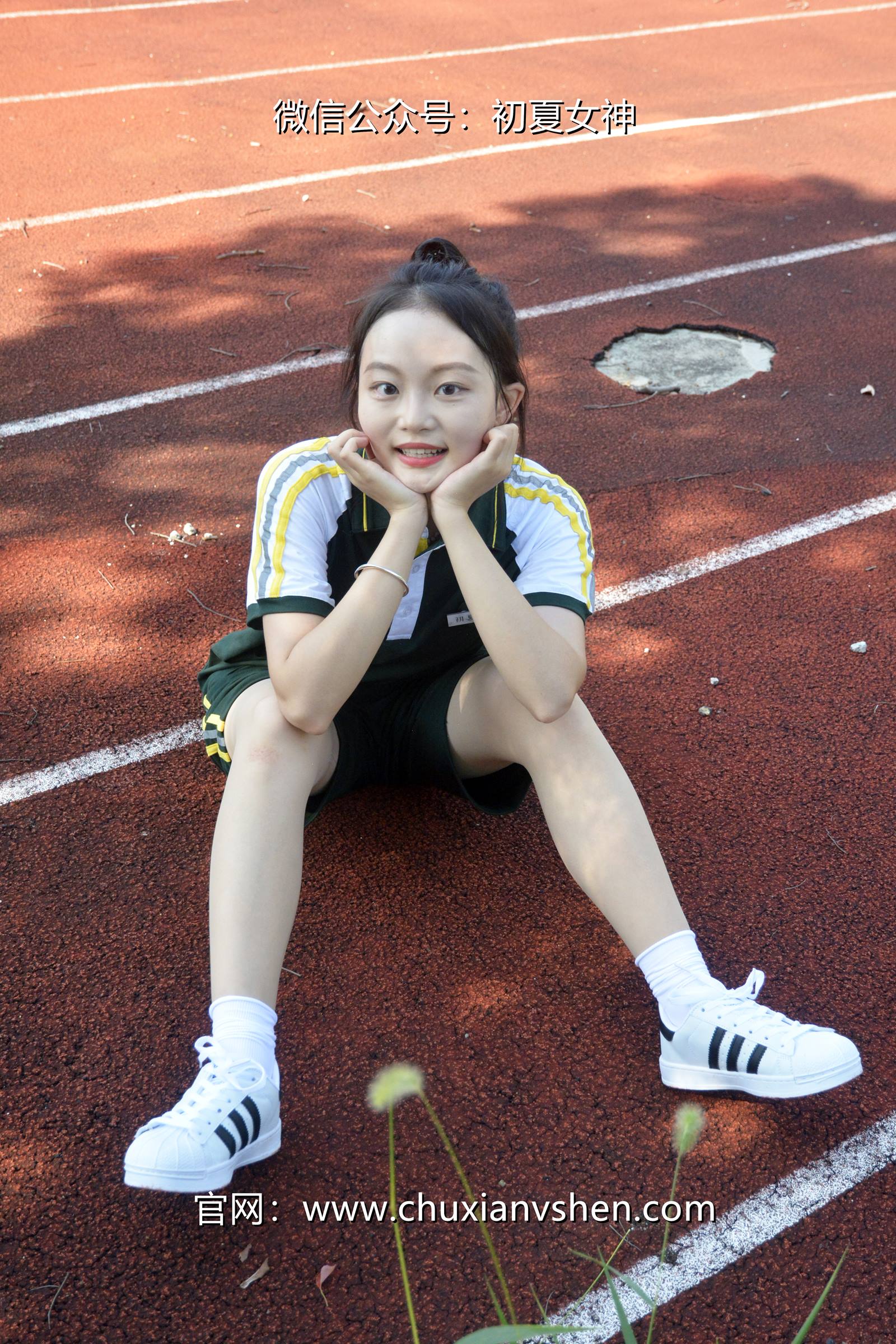 图片[95]-初夏女神 NO.080 双双 绿色校服[160P] – 速更版-美库