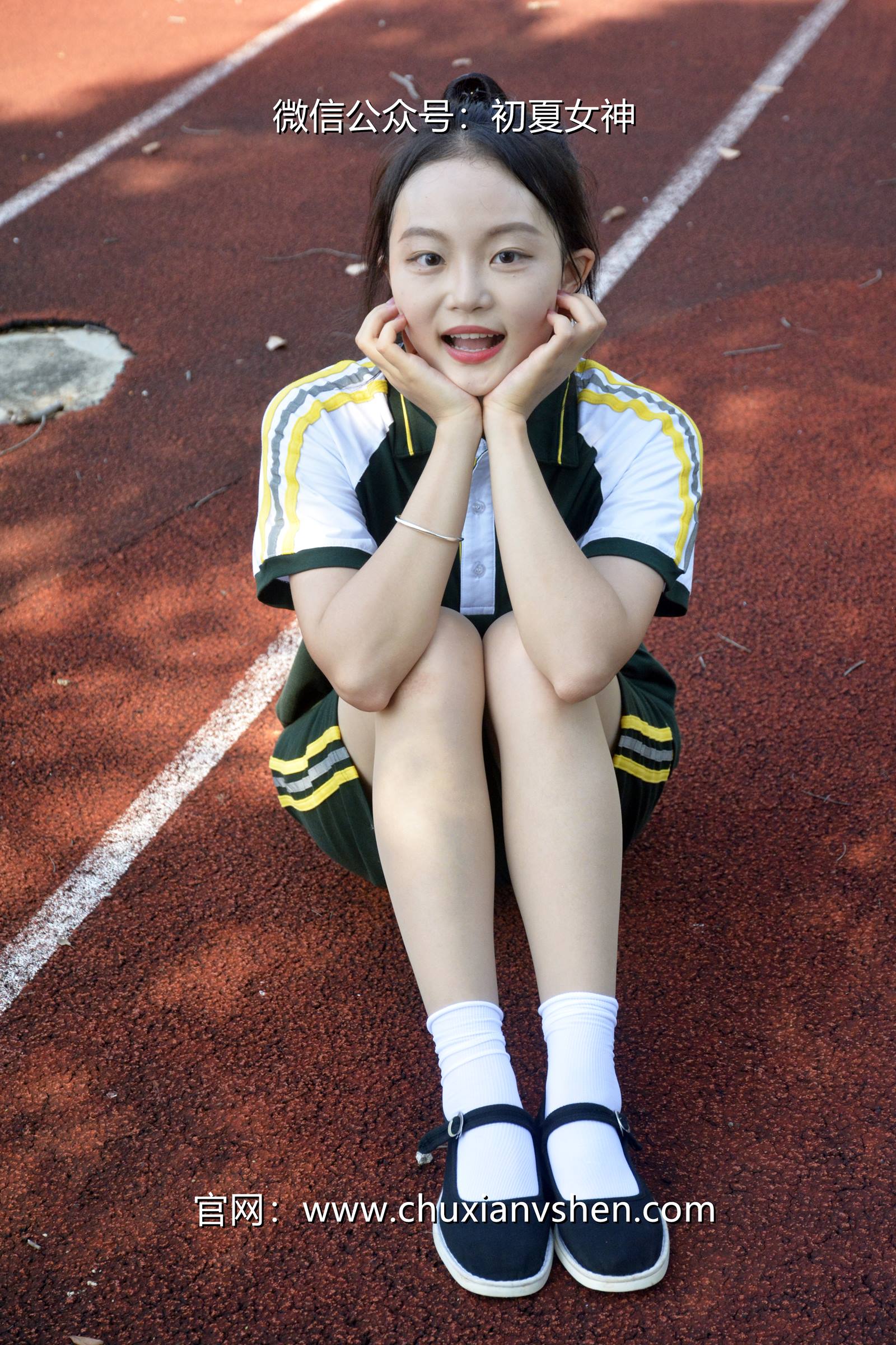 图片[108]-初夏女神 NO.080 双双 绿色校服[160P] – 速更版-美库