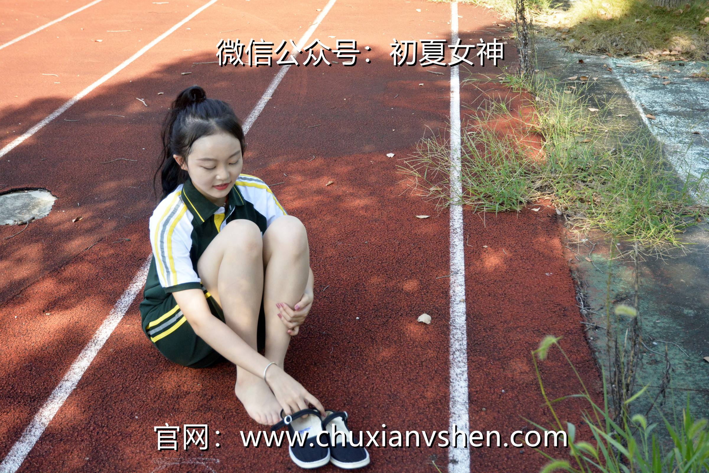 图片[128]-初夏女神 NO.080 双双 绿色校服[160P] – 速更版-美库