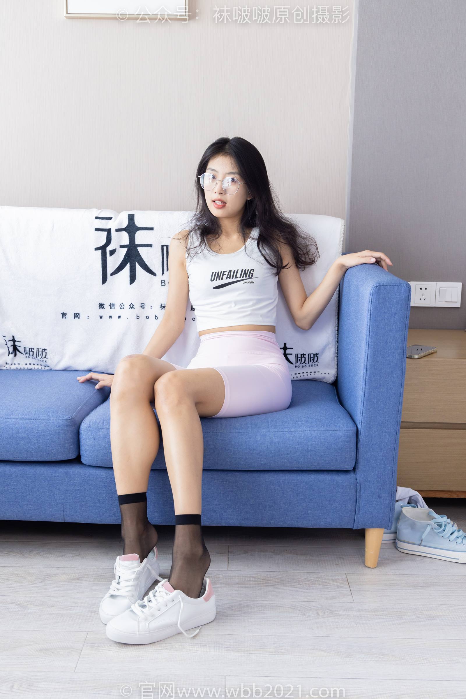 图片[103]-[BoBoSocks袜啵啵]NO.301 奶油-两双板鞋、白棉袜、短黑丝、裸足[240P] – 速更版-美库