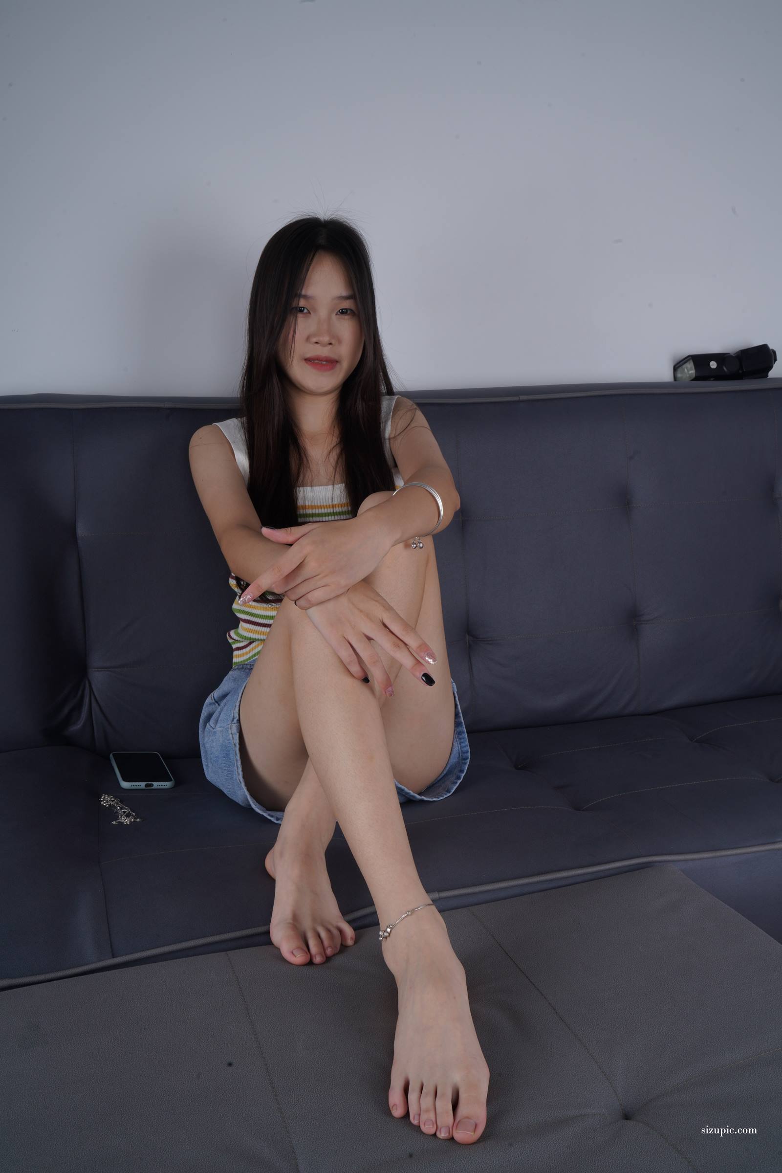 图片[10]-Pary摄影 NO.122 此脚只应天上有，新模文文37码绝美美脚首秀[93P] – 速更版-美库