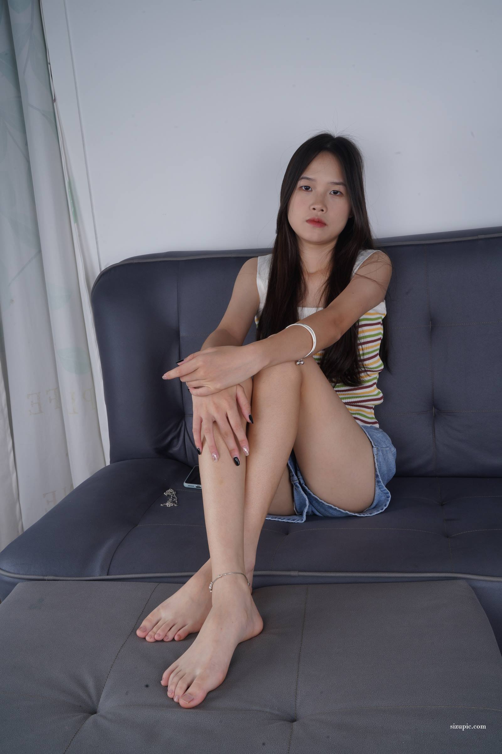 图片[11]-Pary摄影 NO.122 此脚只应天上有，新模文文37码绝美美脚首秀[93P] – 速更版-美库