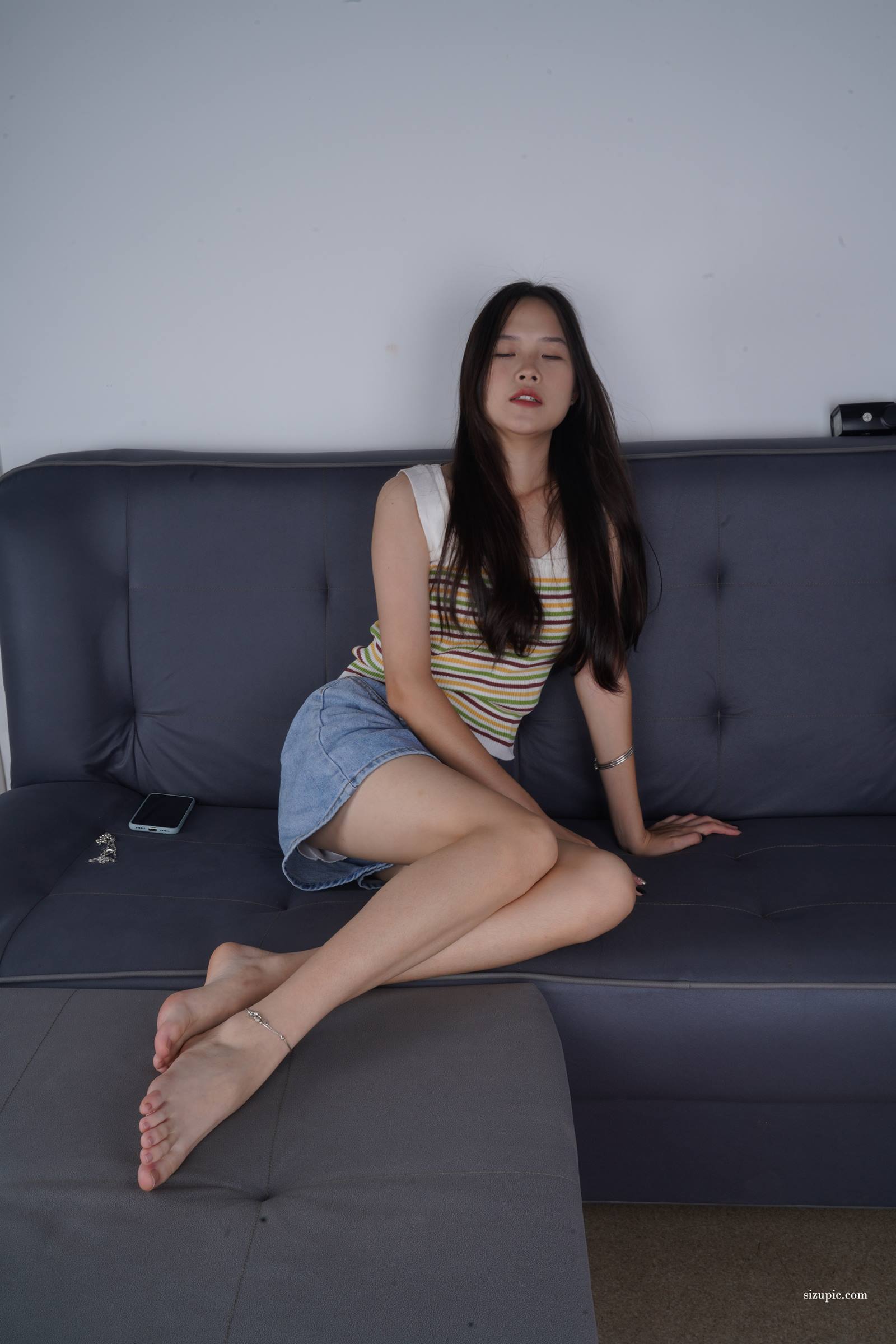 图片[16]-Pary摄影 NO.122 此脚只应天上有，新模文文37码绝美美脚首秀[93P] – 速更版-美库