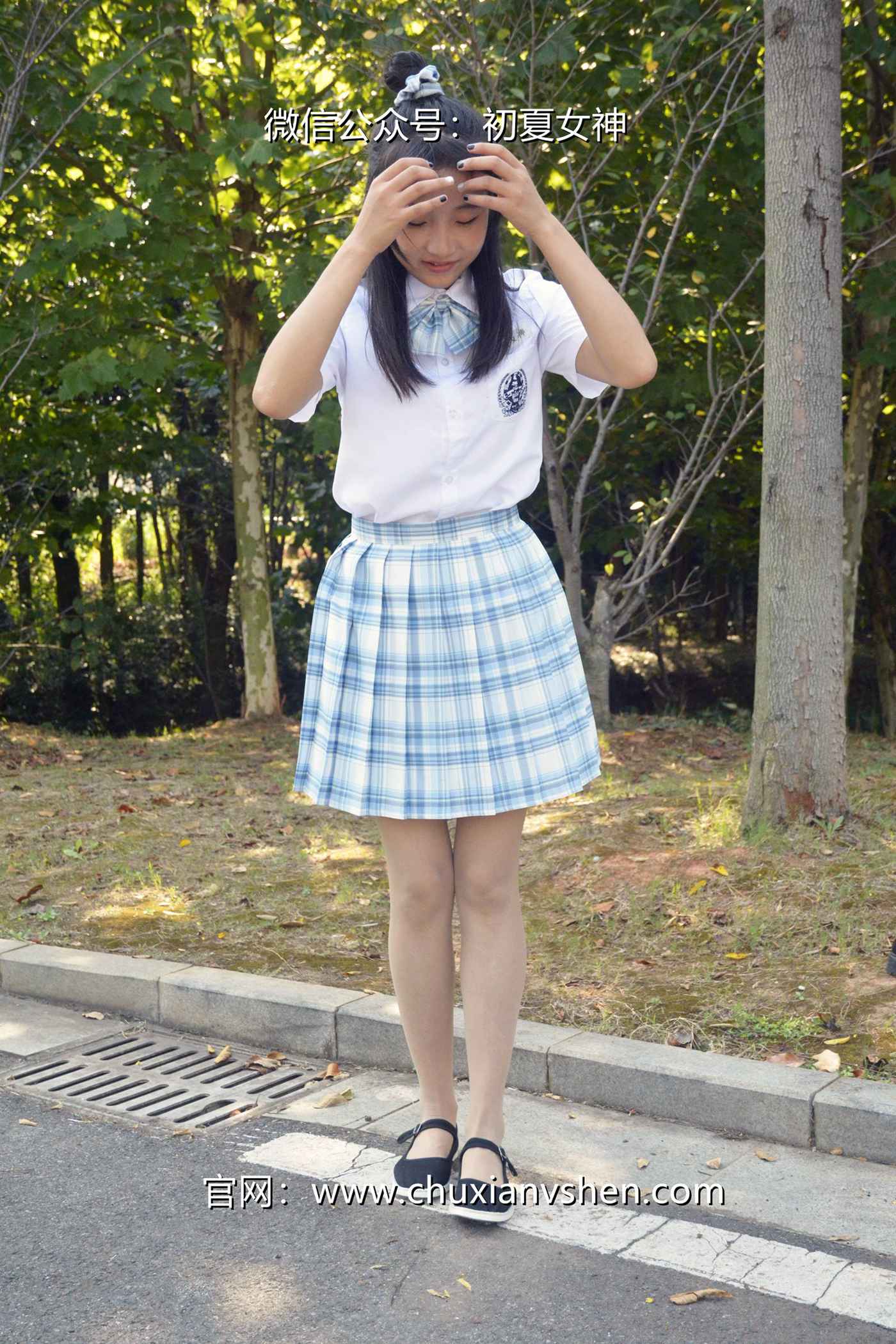 图片[12]-初夏女神 NO.081 点点 我的JK装[140P] – 速更版-美库