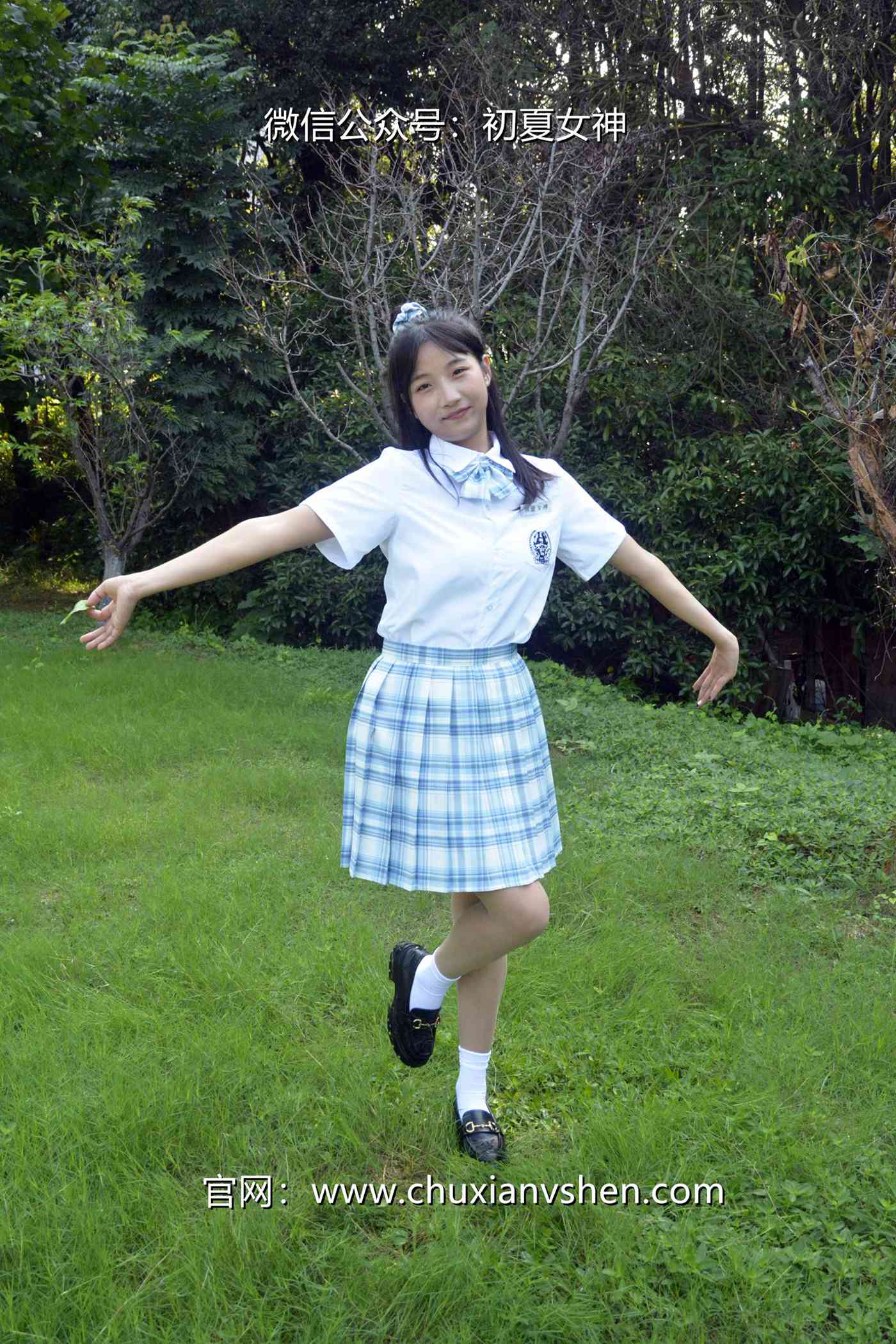 图片[13]-初夏女神 NO.081 点点 我的JK装[140P] – 速更版-美库