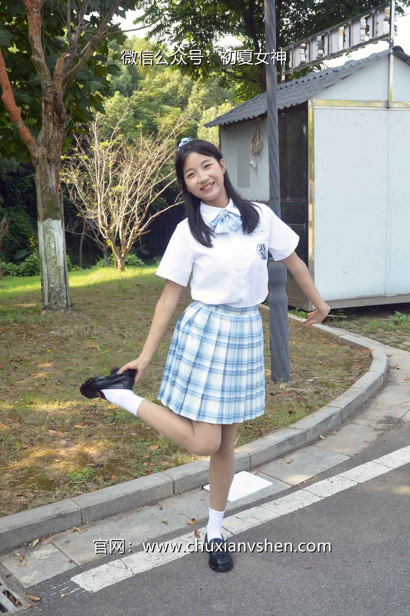 图片[18]-初夏女神 NO.081 点点 我的JK装[140P] – 速更版-美库