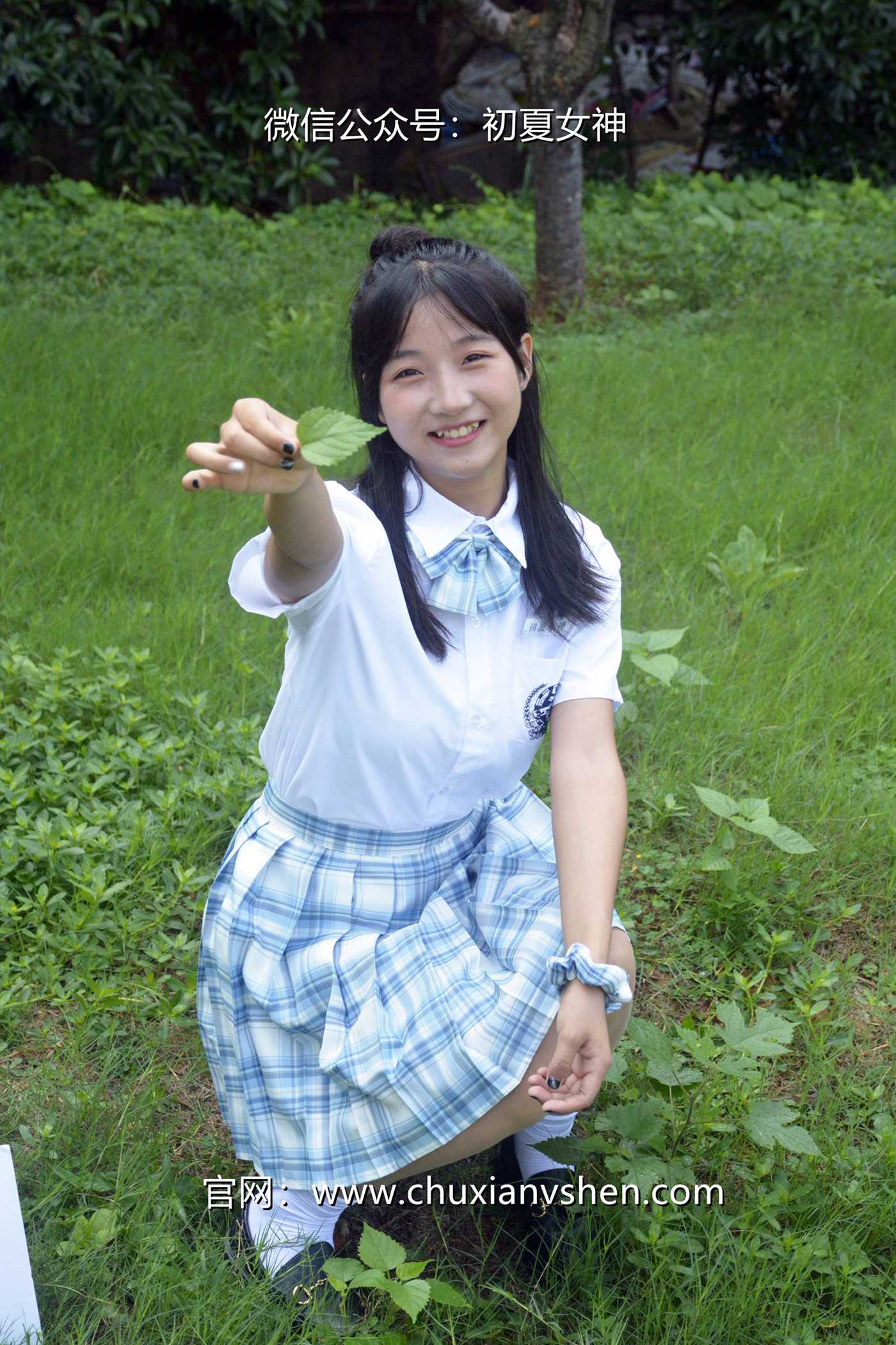 图片[19]-初夏女神 NO.081 点点 我的JK装[140P] – 速更版-美库