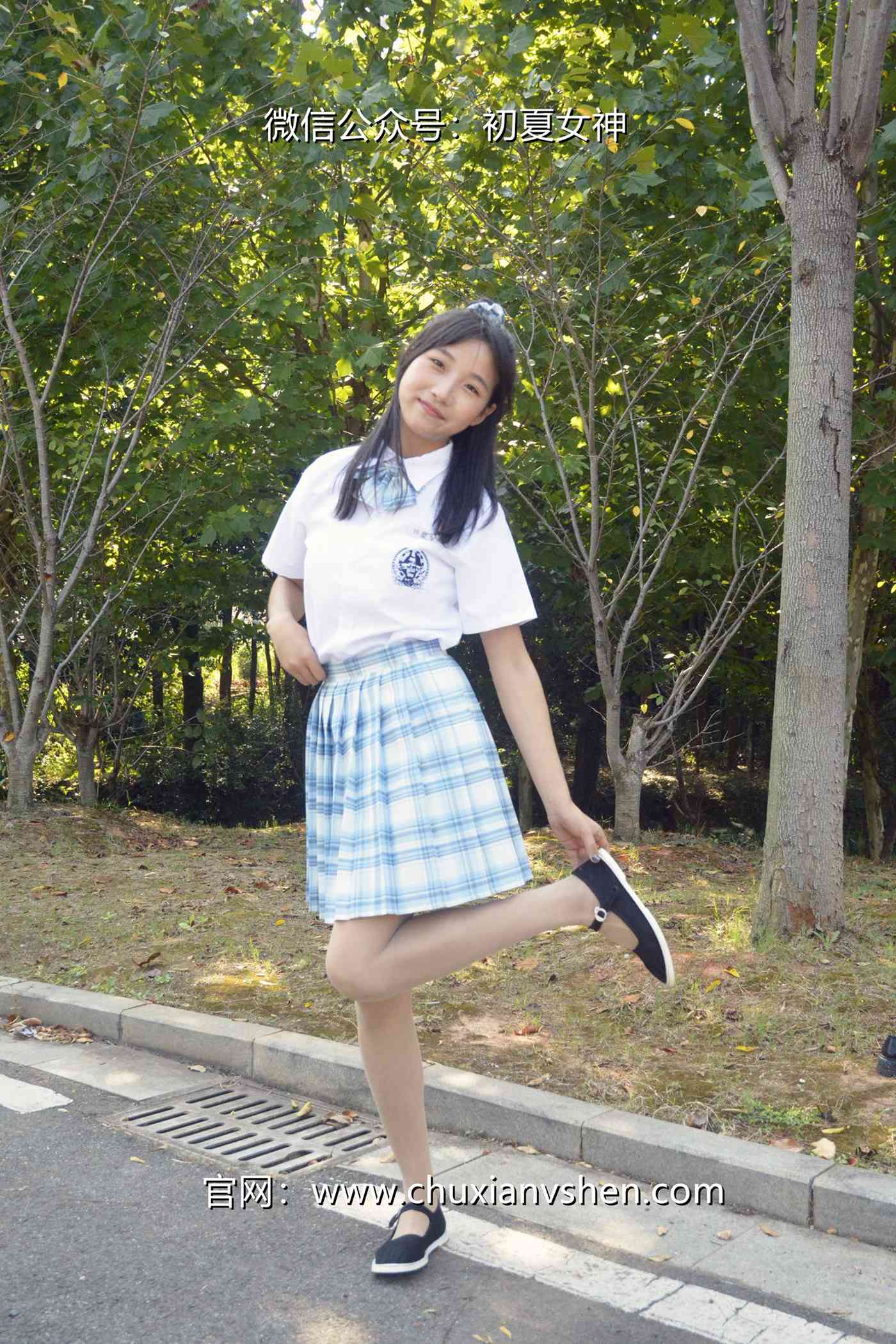 图片[20]-初夏女神 NO.081 点点 我的JK装[140P] – 速更版-美库