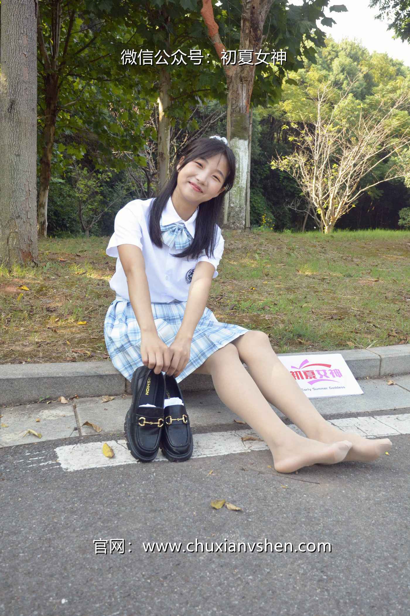 图片[22]-初夏女神 NO.081 点点 我的JK装[140P] – 速更版-美库