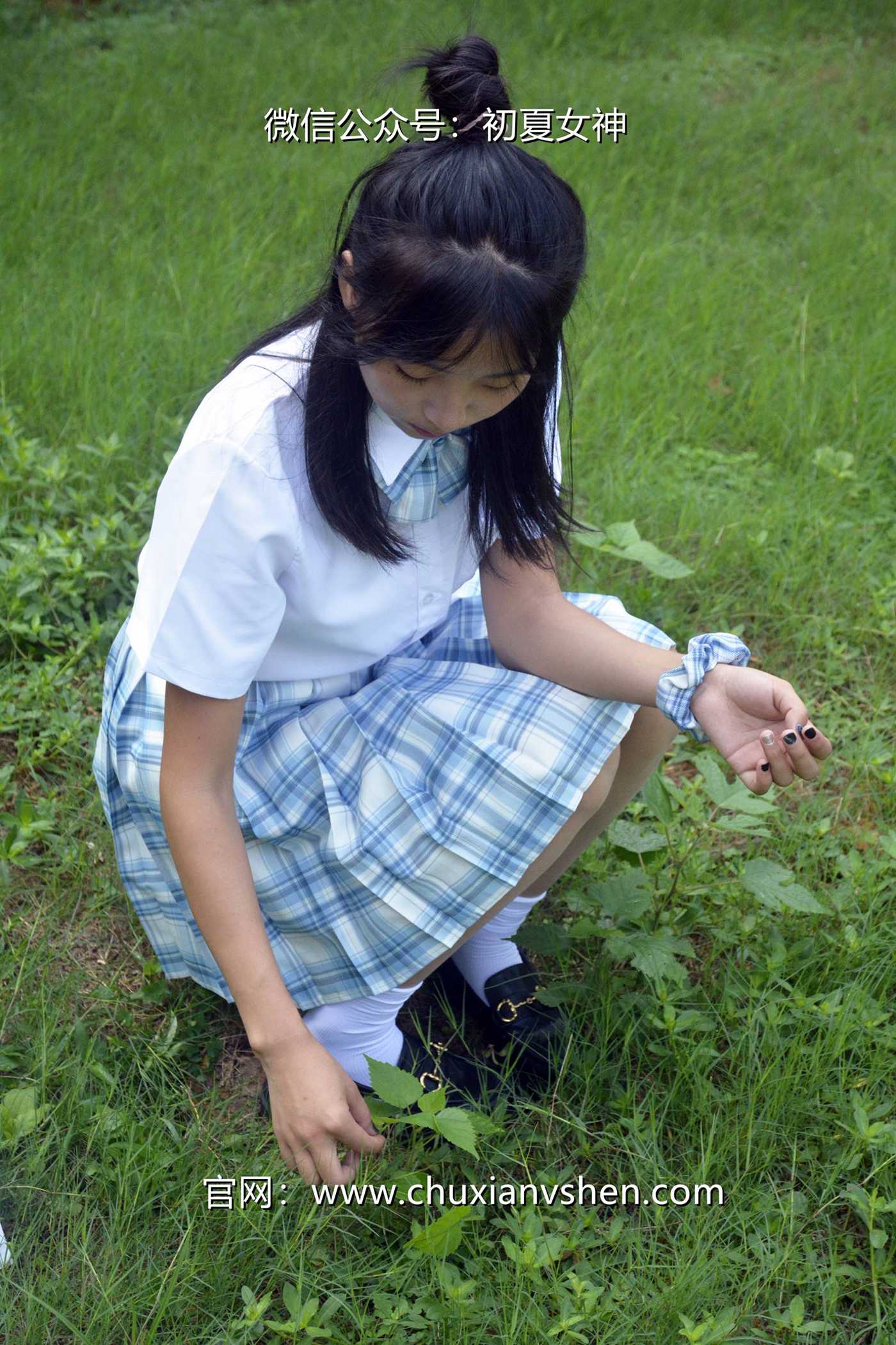 图片[24]-初夏女神 NO.081 点点 我的JK装[140P] – 速更版-美库