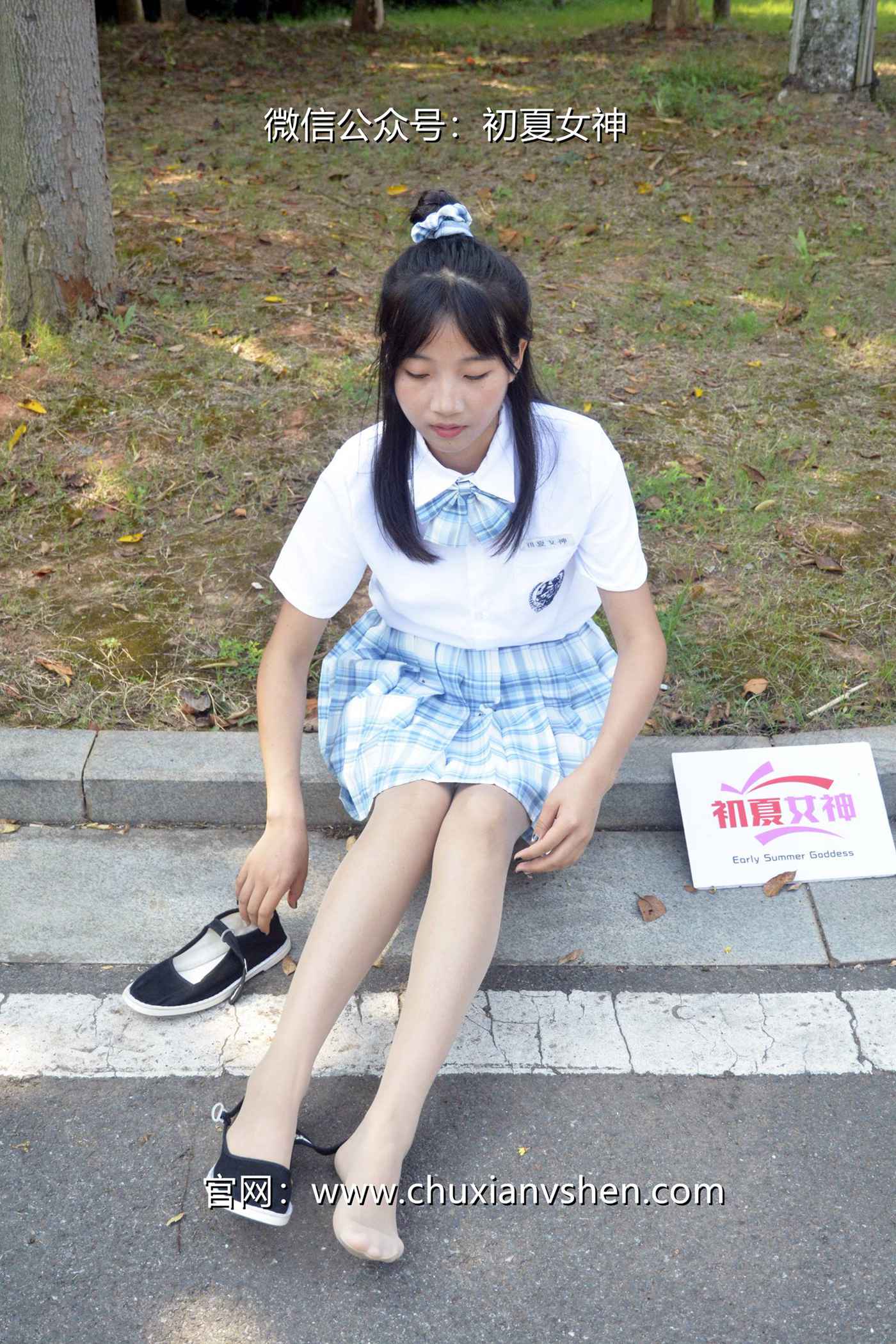 图片[25]-初夏女神 NO.081 点点 我的JK装[140P] – 速更版-美库