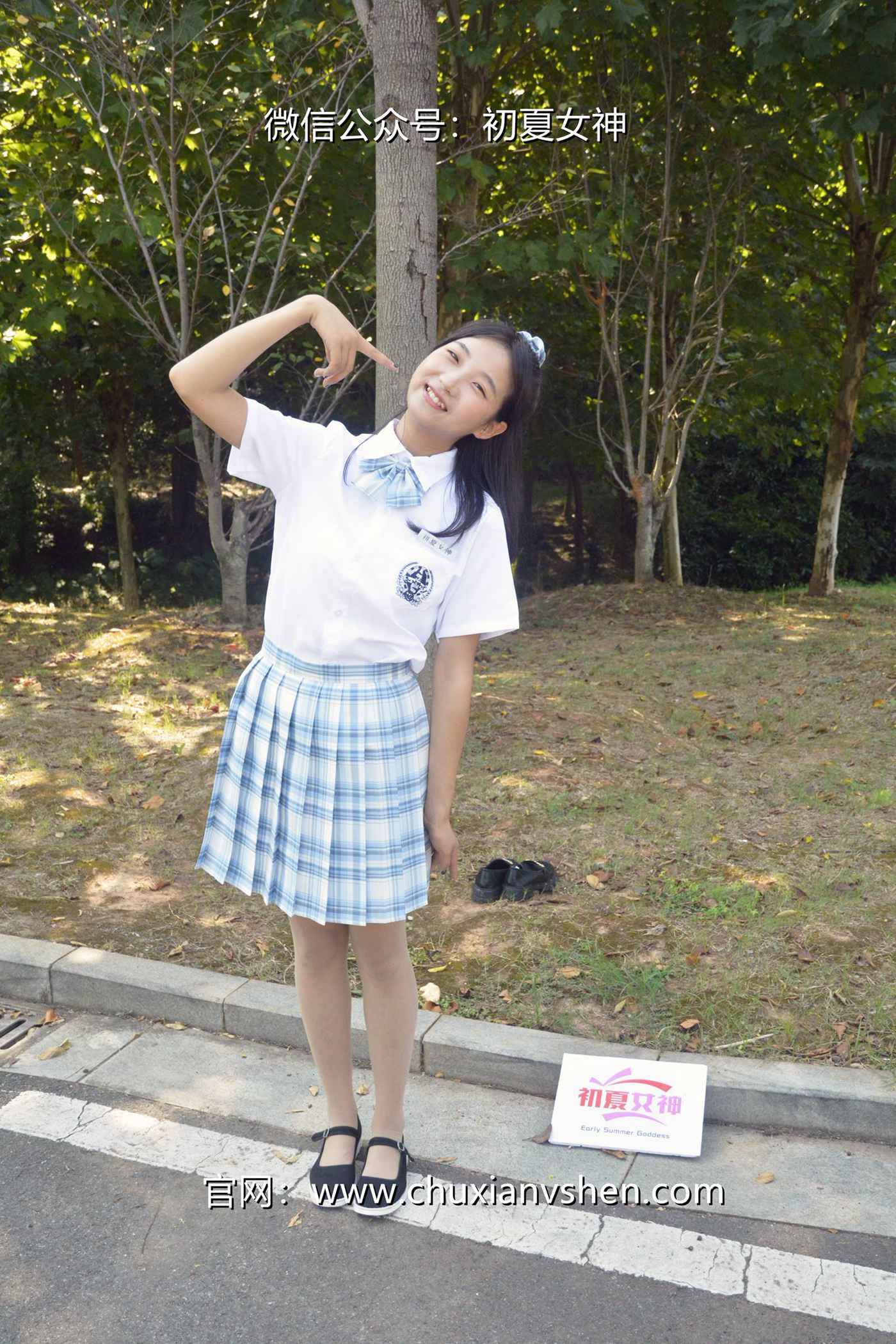 图片[26]-初夏女神 NO.081 点点 我的JK装[140P] – 速更版-美库