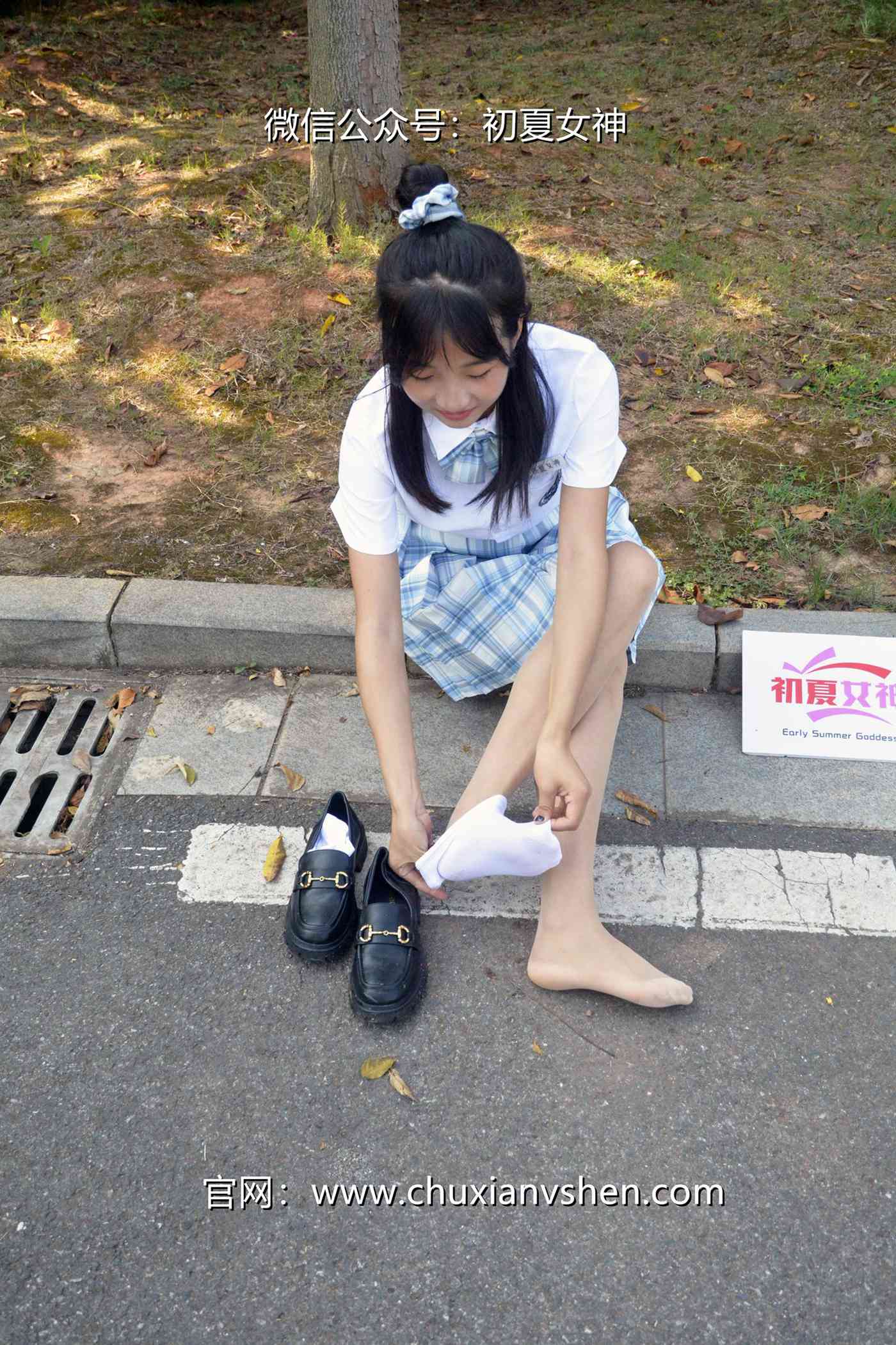 图片[35]-初夏女神 NO.081 点点 我的JK装[140P] – 速更版-美库