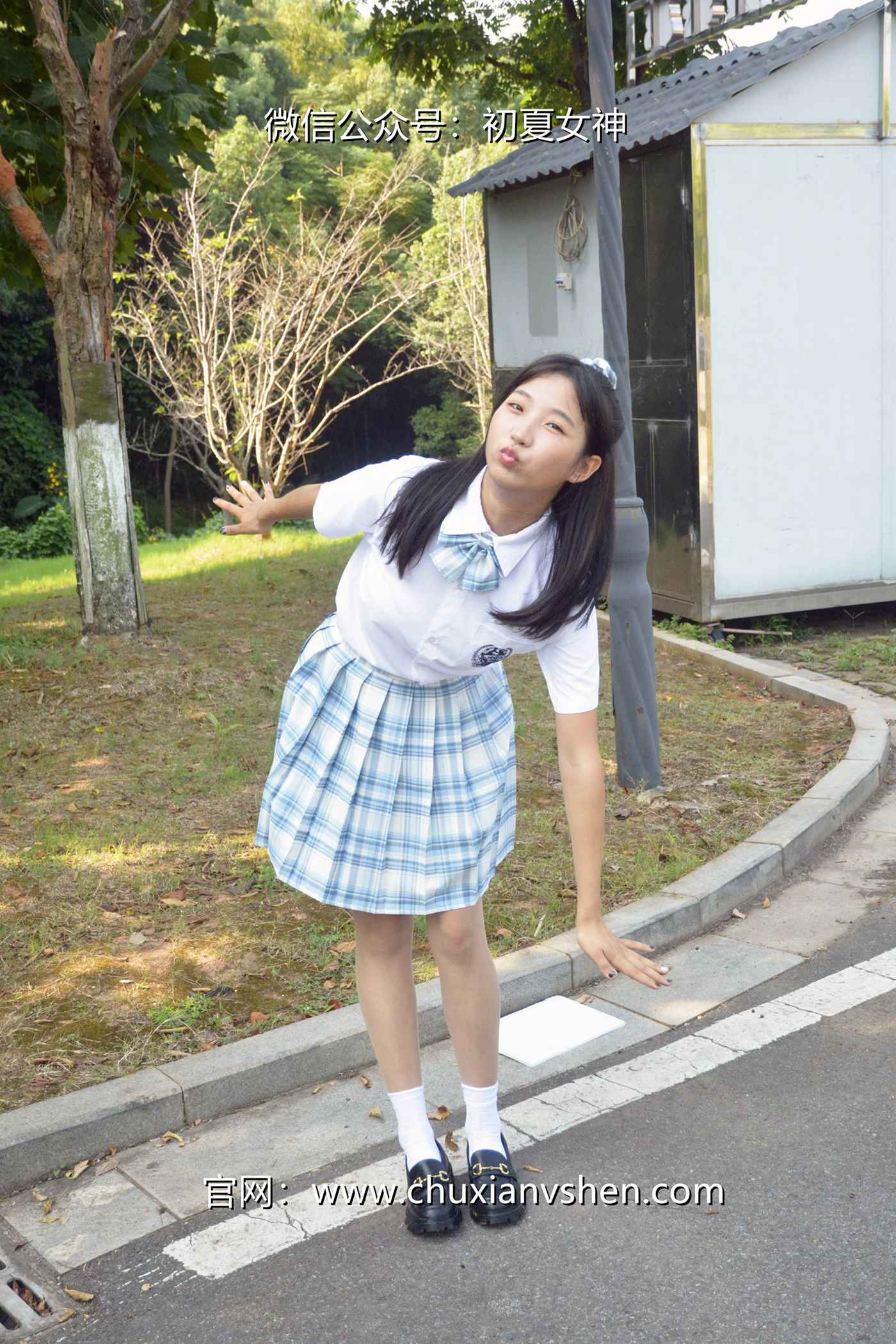 图片[36]-初夏女神 NO.081 点点 我的JK装[140P] – 速更版-美库