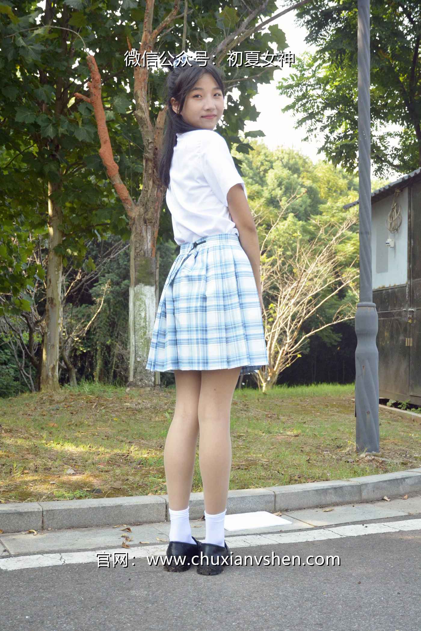 图片[37]-初夏女神 NO.081 点点 我的JK装[140P] – 速更版-美库