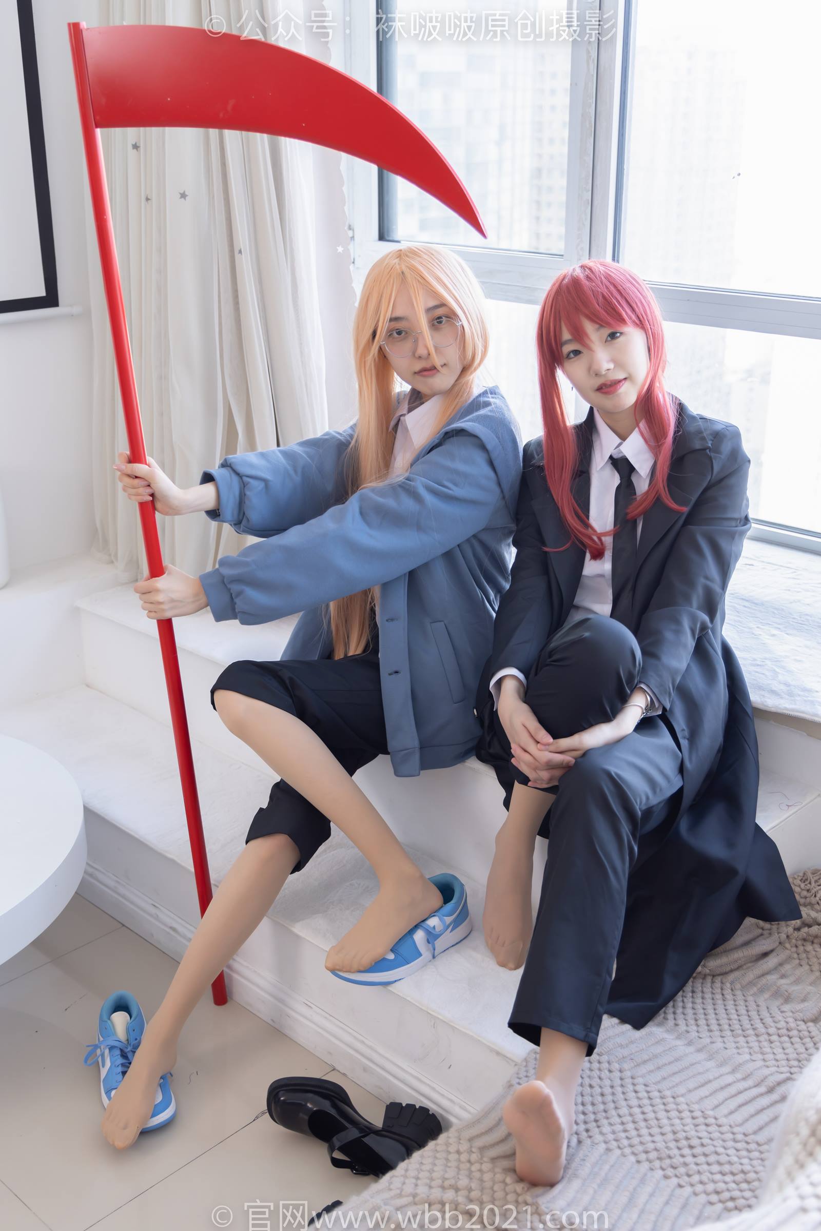 图片[26]-[BoBoSocks袜啵啵]NO.302 小甜豆稚予-三双皮鞋、板鞋、黑丝、两双肉丝、裤里丝[140P] – 速更版-美库