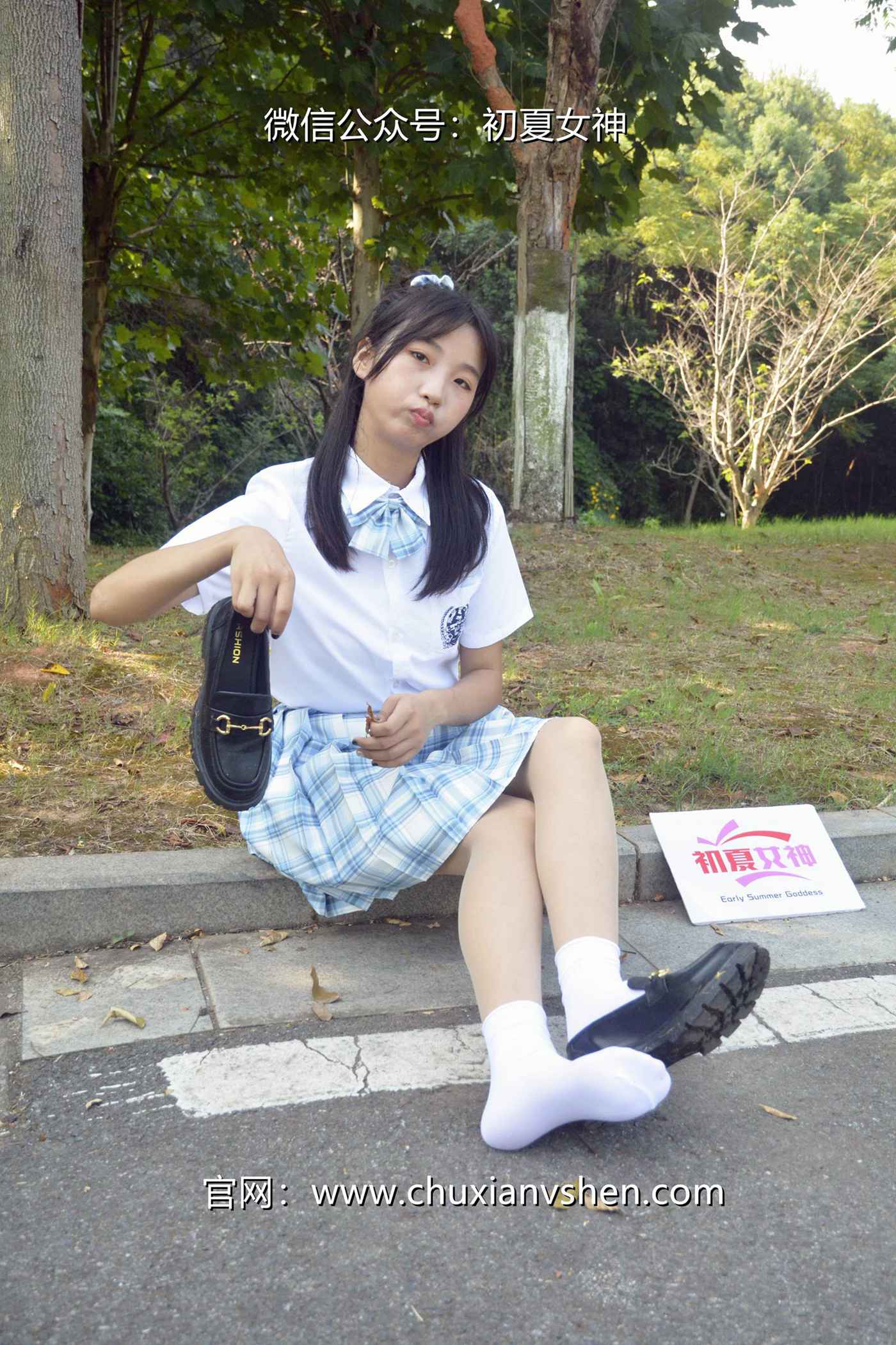 图片[51]-初夏女神 NO.081 点点 我的JK装[140P] – 速更版-美库