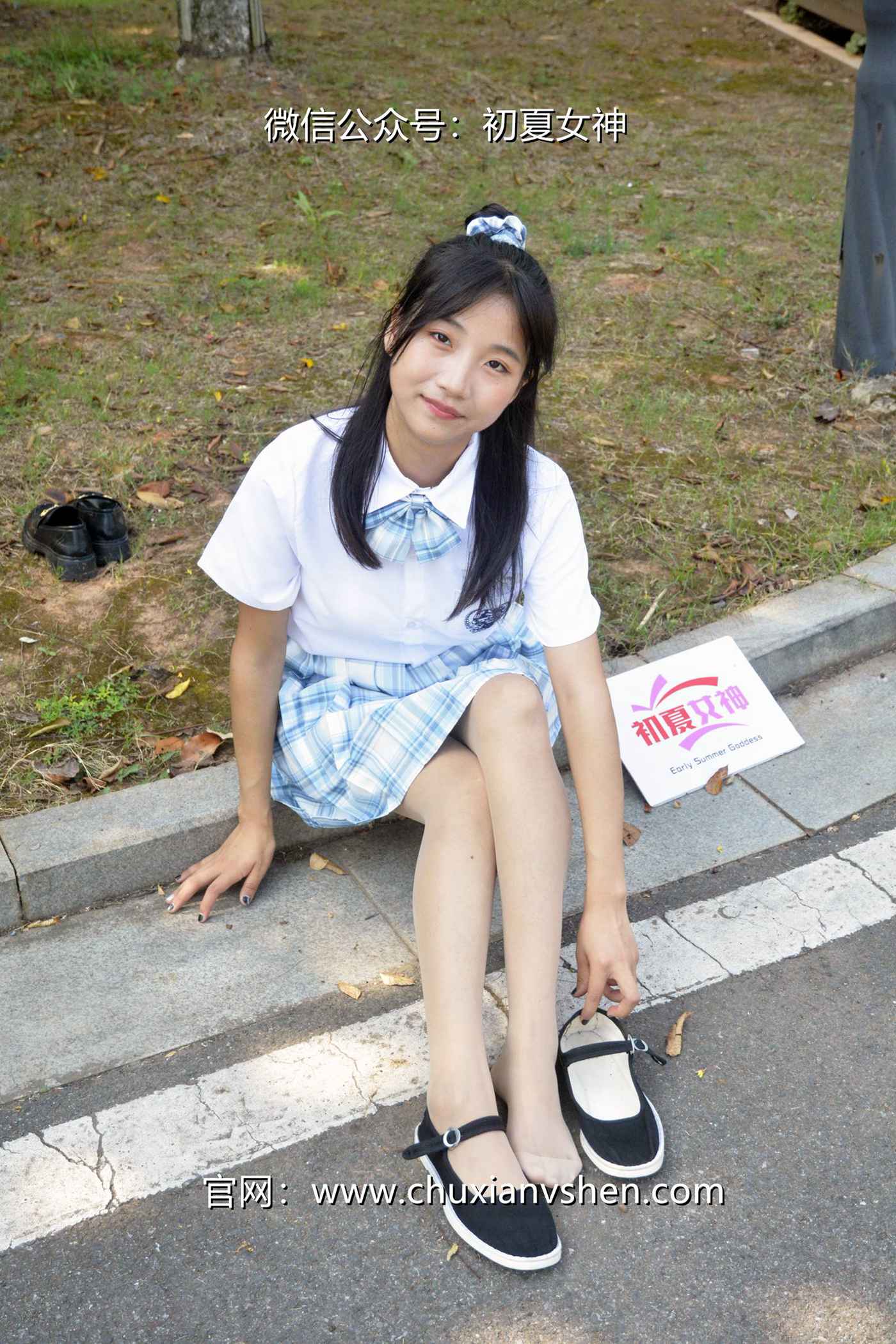 图片[55]-初夏女神 NO.081 点点 我的JK装[140P] – 速更版-美库