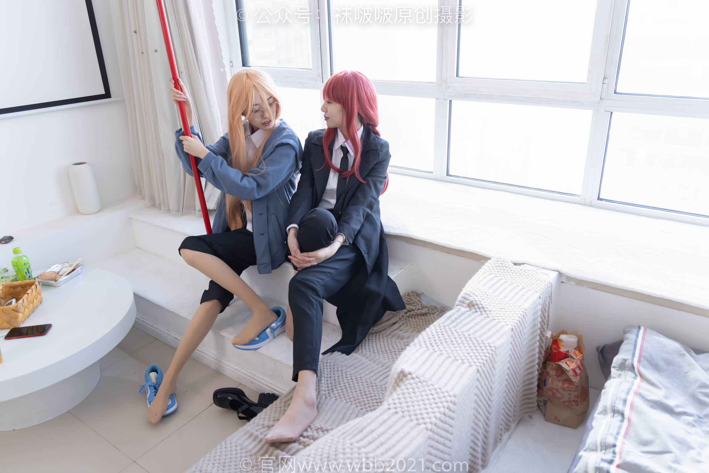 图片[34]-[BoBoSocks袜啵啵]NO.302 小甜豆稚予-三双皮鞋、板鞋、黑丝、两双肉丝、裤里丝[140P] – 速更版-美库