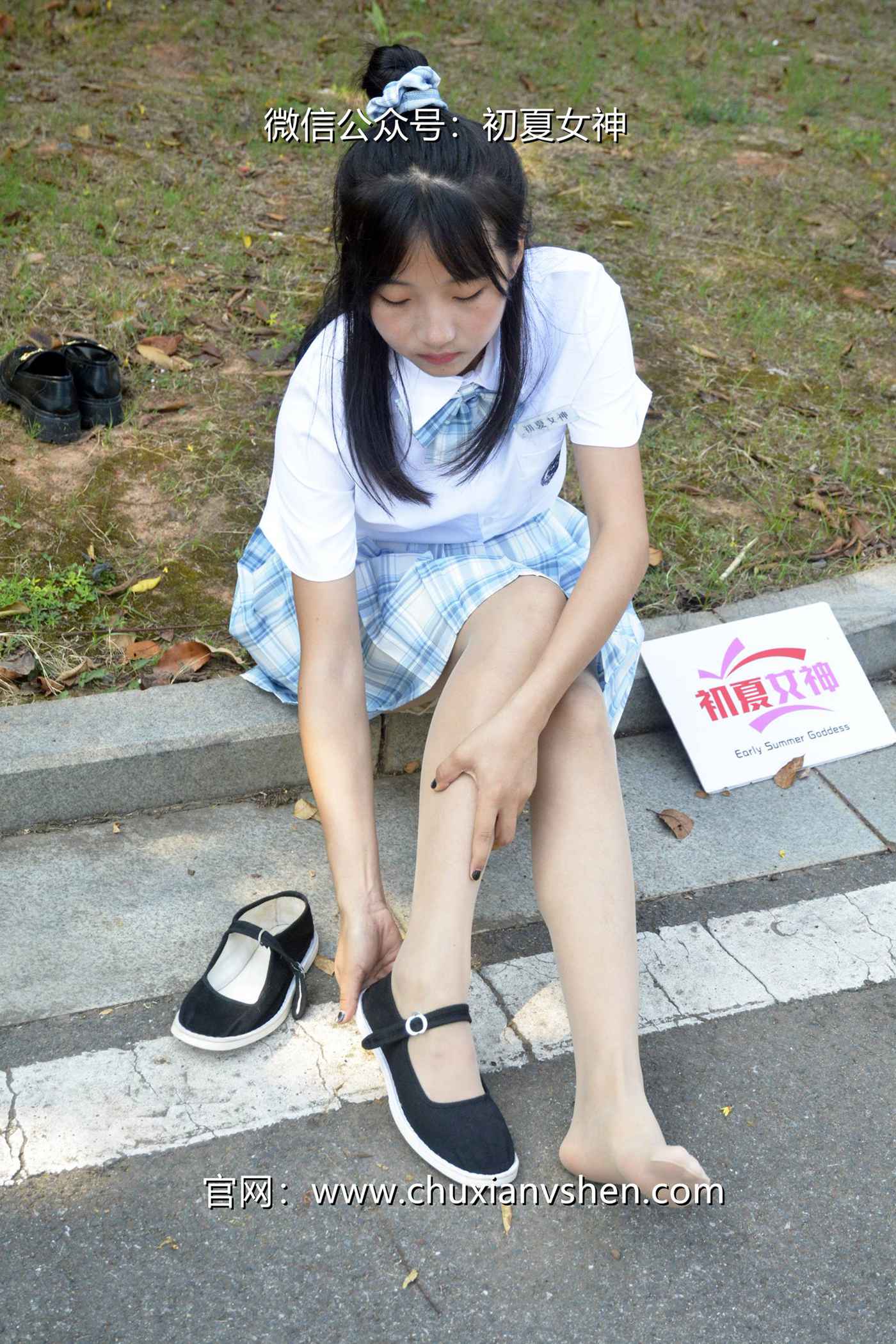 图片[61]-初夏女神 NO.081 点点 我的JK装[140P] – 速更版-美库