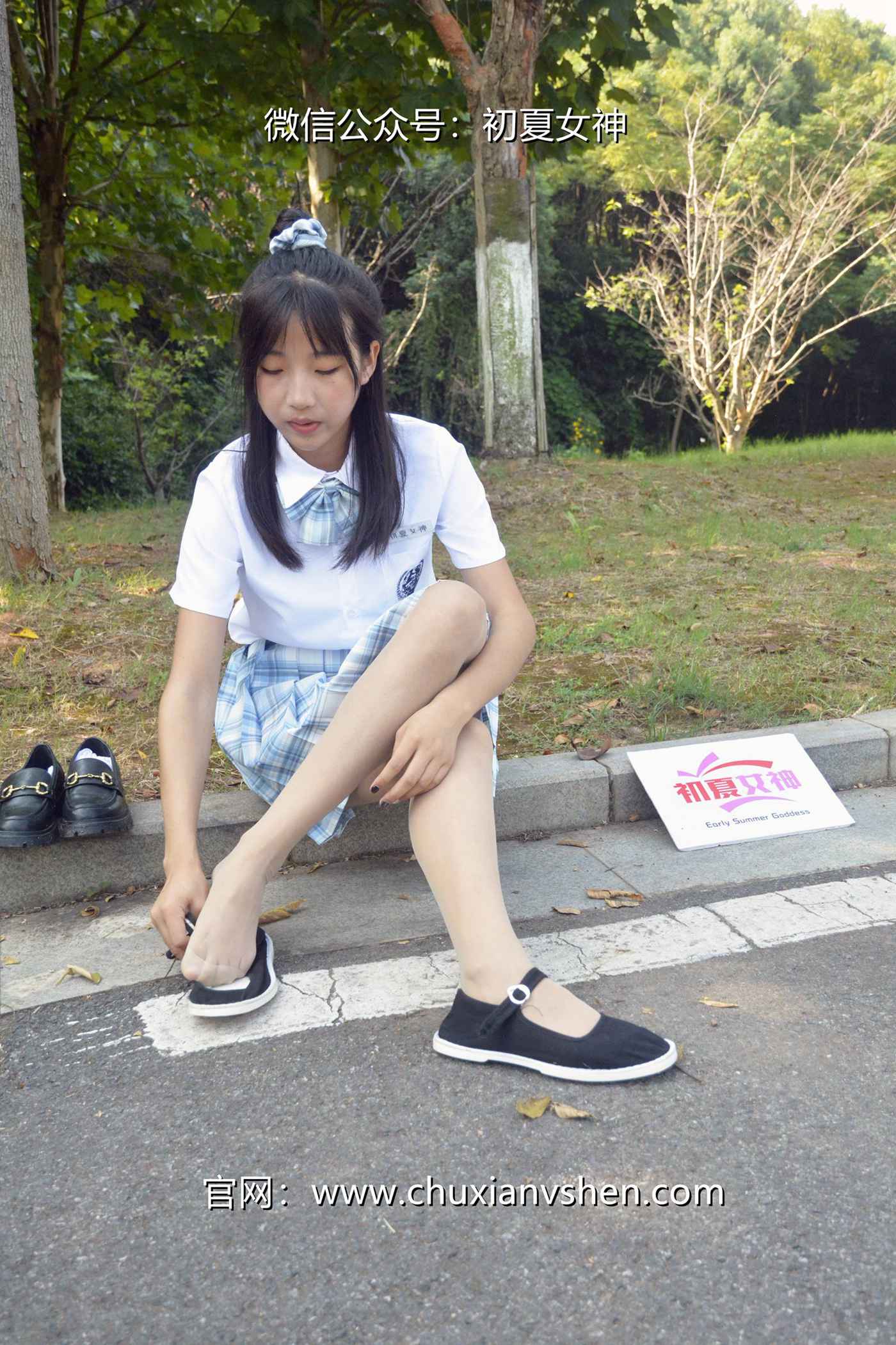 图片[64]-初夏女神 NO.081 点点 我的JK装[140P] – 速更版-美库