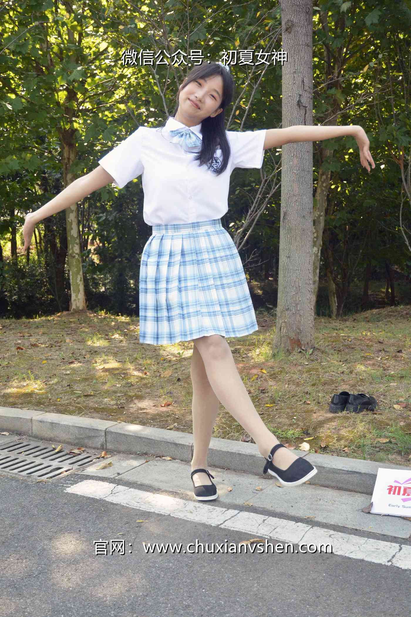 图片[85]-初夏女神 NO.081 点点 我的JK装[140P] – 速更版-美库