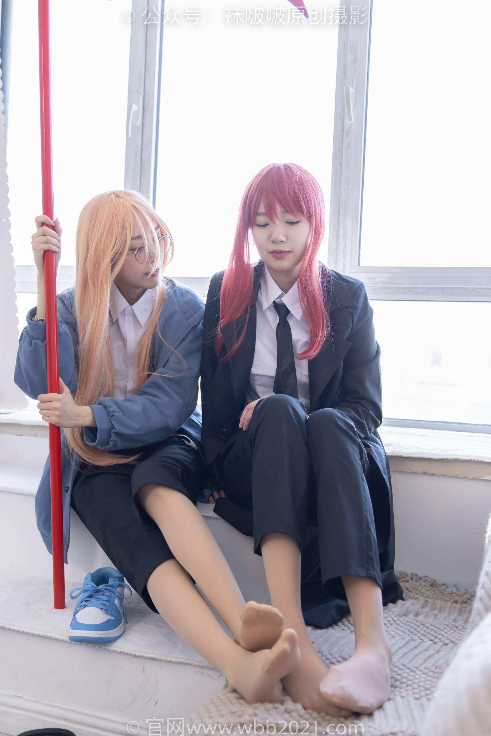 图片[68]-[BoBoSocks袜啵啵]NO.302 小甜豆稚予-三双皮鞋、板鞋、黑丝、两双肉丝、裤里丝[140P] – 速更版-美库