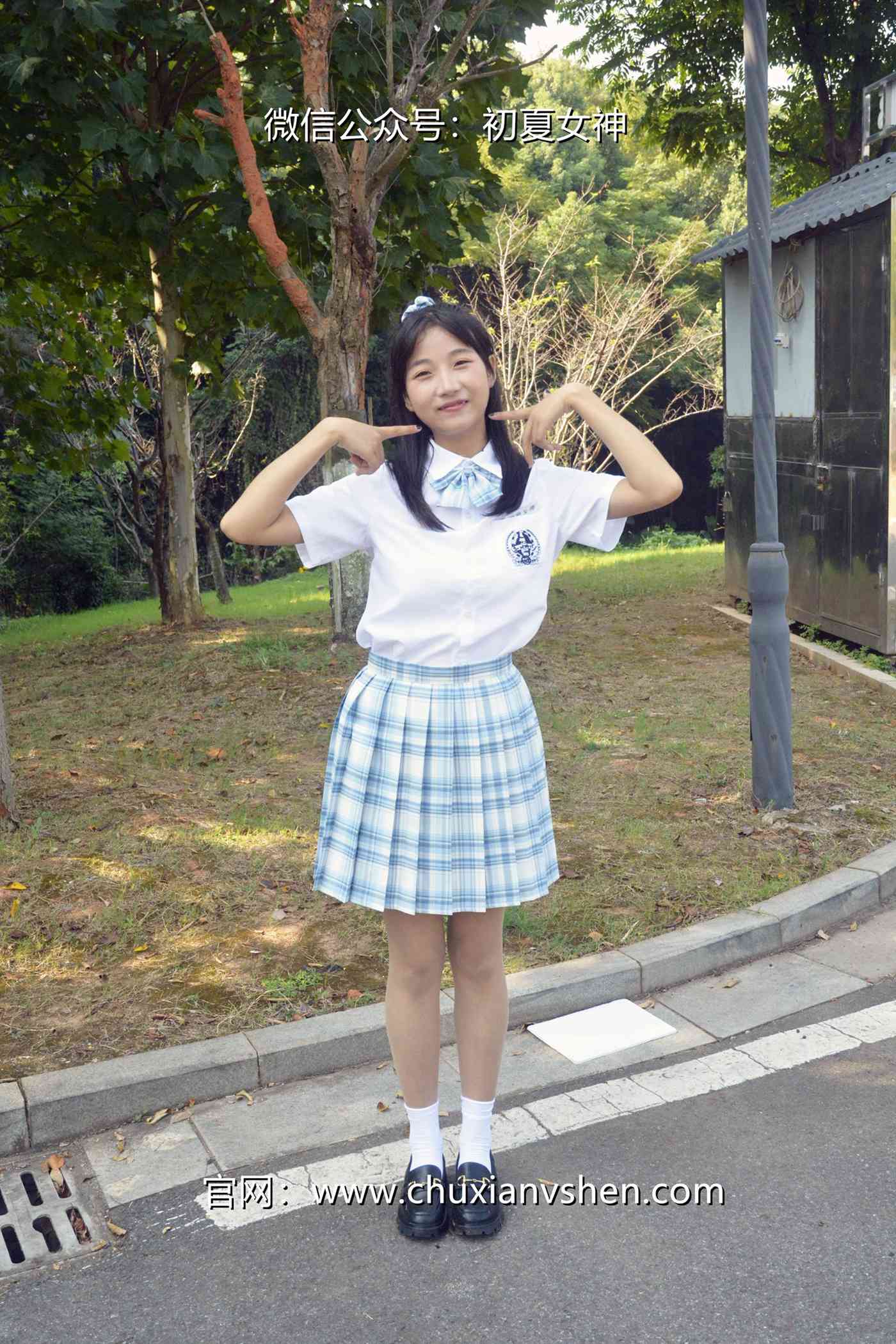 图片[89]-初夏女神 NO.081 点点 我的JK装[140P] – 速更版-美库