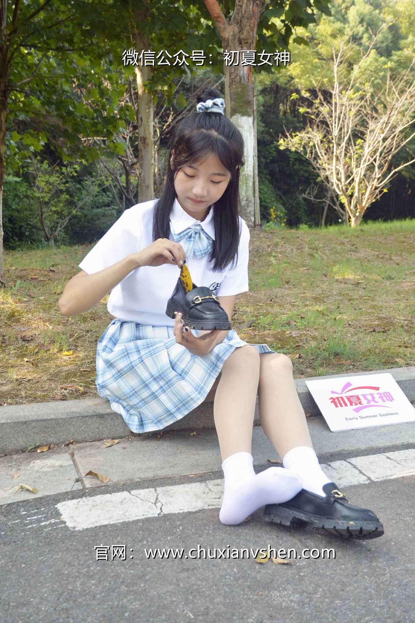 图片[95]-初夏女神 NO.081 点点 我的JK装[140P] – 速更版-美库