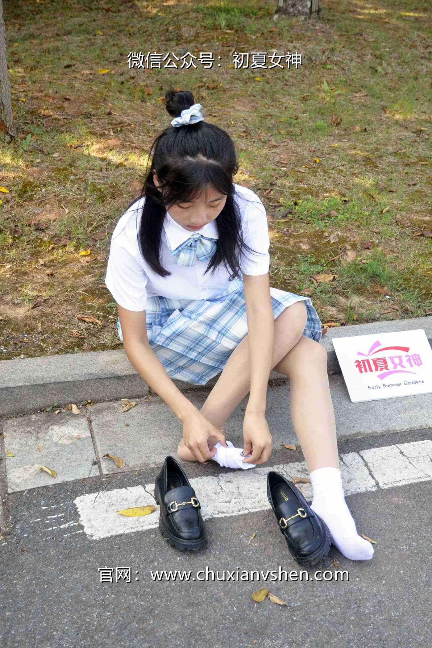 图片[100]-初夏女神 NO.081 点点 我的JK装[140P] – 速更版-美库