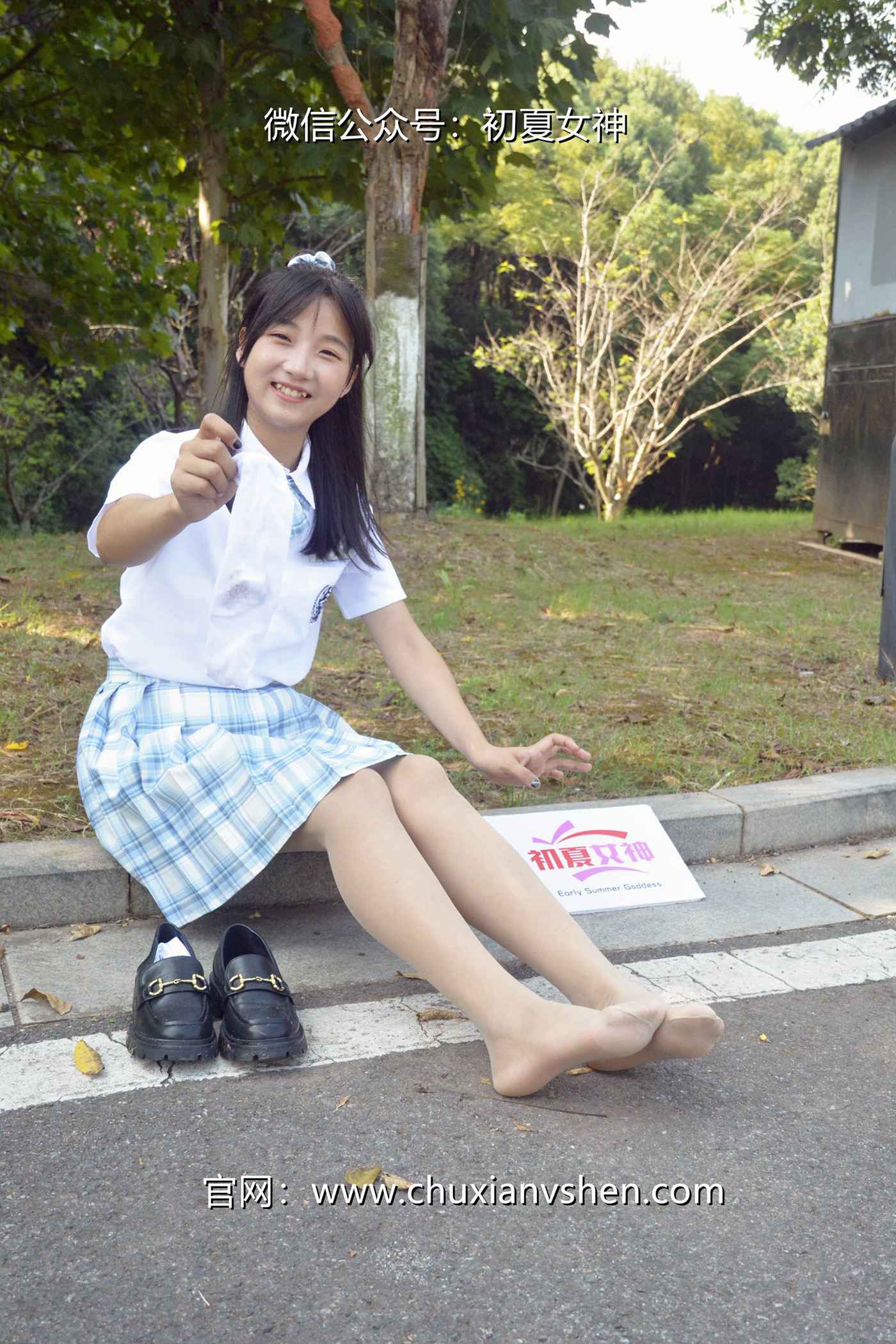 图片[102]-初夏女神 NO.081 点点 我的JK装[140P] – 速更版-美库