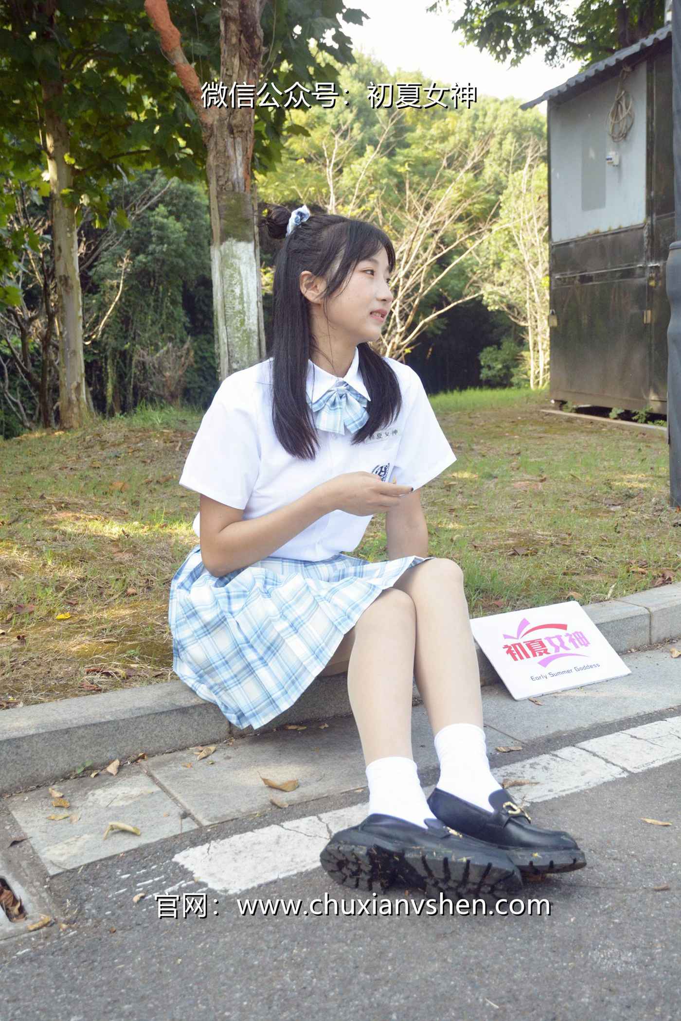 图片[103]-初夏女神 NO.081 点点 我的JK装[140P] – 速更版-美库