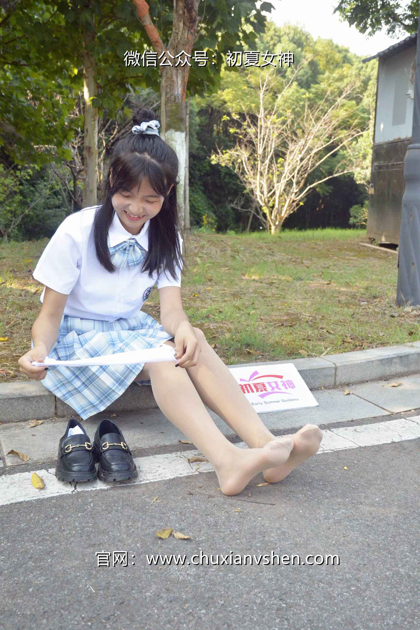 图片[107]-初夏女神 NO.081 点点 我的JK装[140P] – 速更版-美库