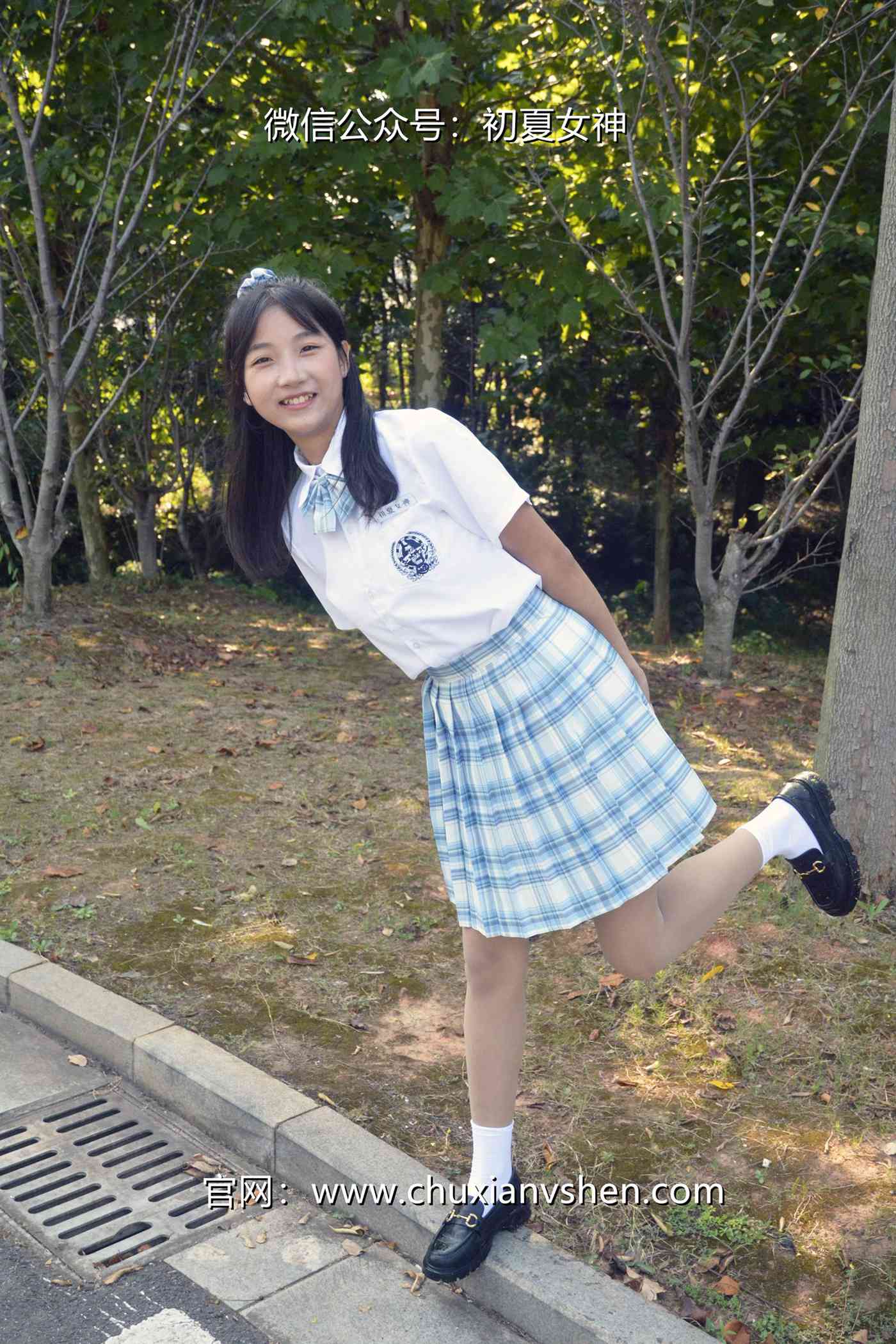 图片[108]-初夏女神 NO.081 点点 我的JK装[140P] – 速更版-美库