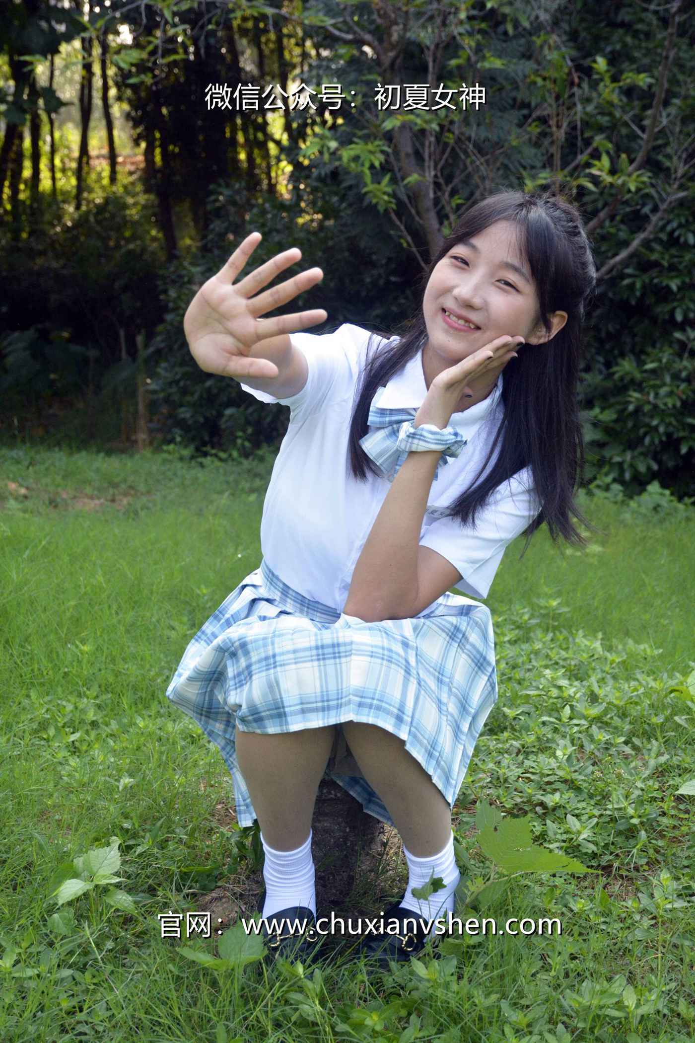 图片[110]-初夏女神 NO.081 点点 我的JK装[140P] – 速更版-美库