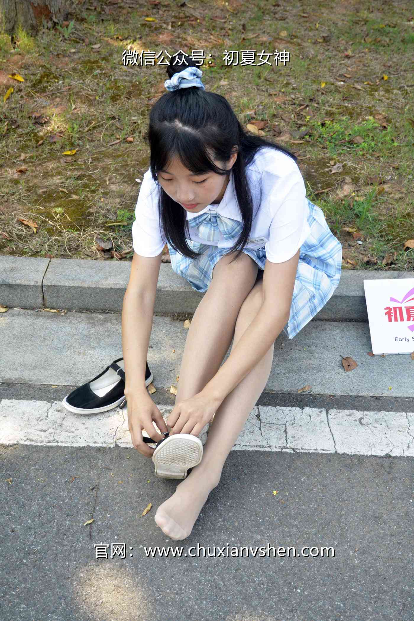 图片[111]-初夏女神 NO.081 点点 我的JK装[140P] – 速更版-美库