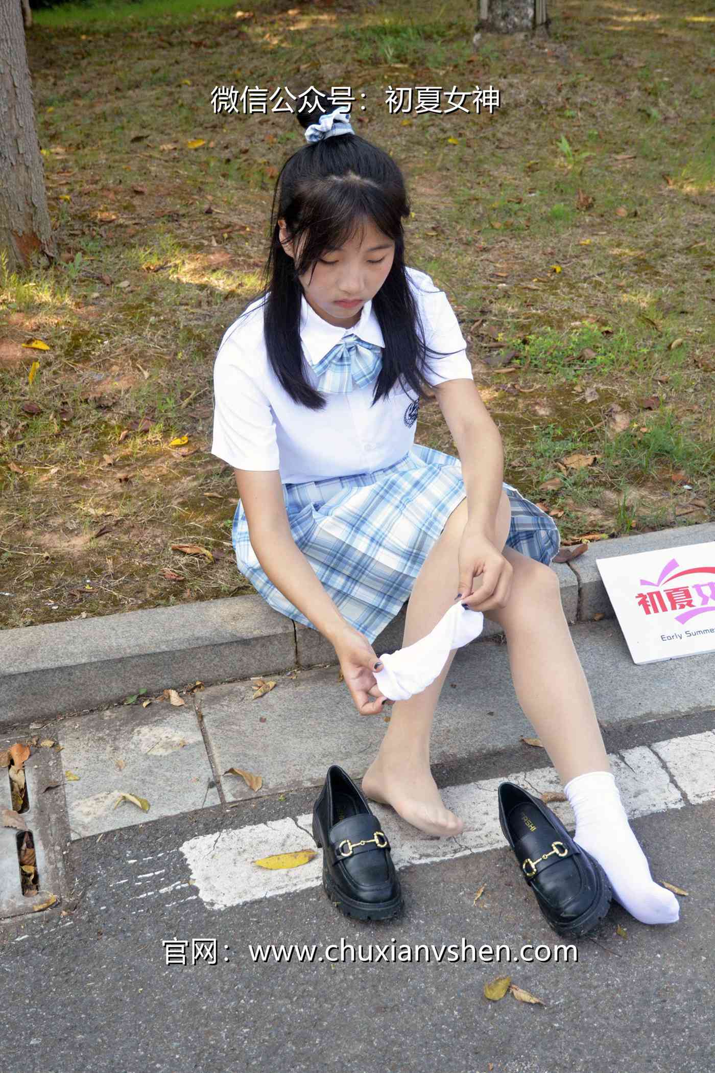 图片[115]-初夏女神 NO.081 点点 我的JK装[140P] – 速更版-美库