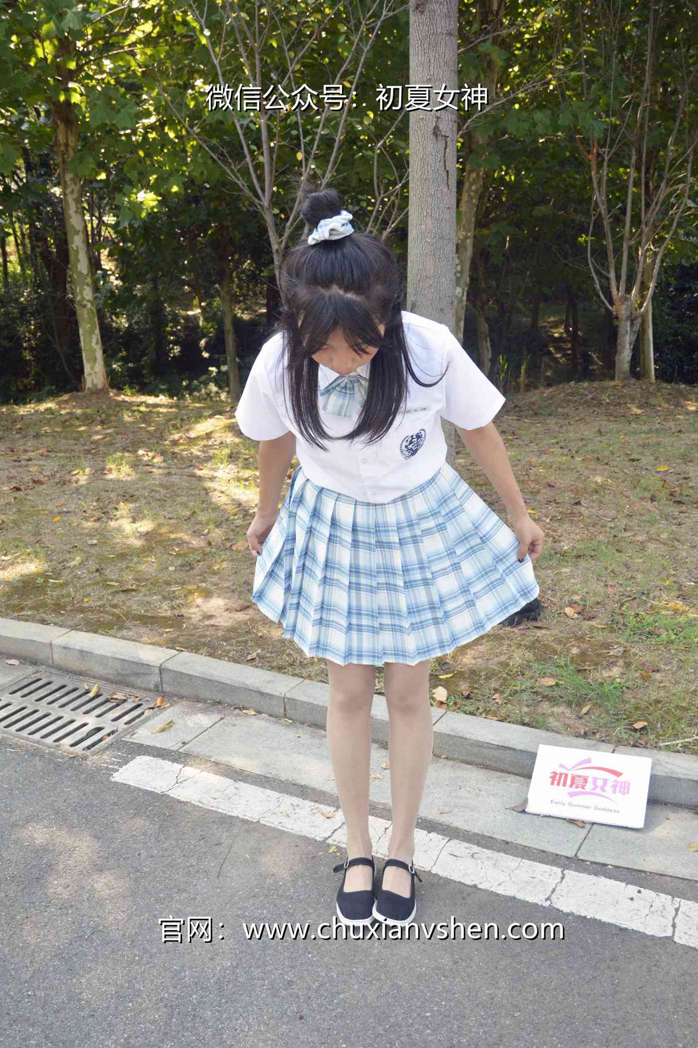 图片[117]-初夏女神 NO.081 点点 我的JK装[140P] – 速更版-美库