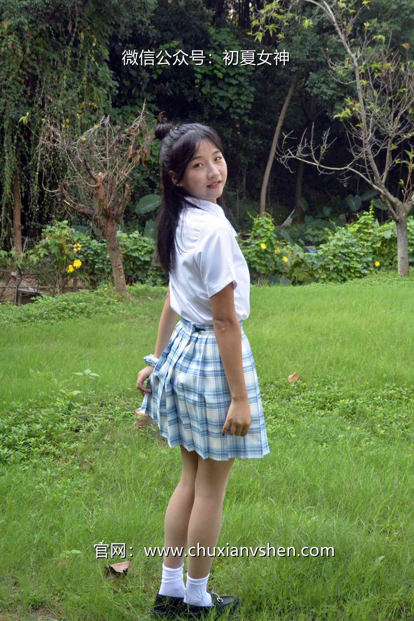 图片[122]-初夏女神 NO.081 点点 我的JK装[140P] – 速更版-美库