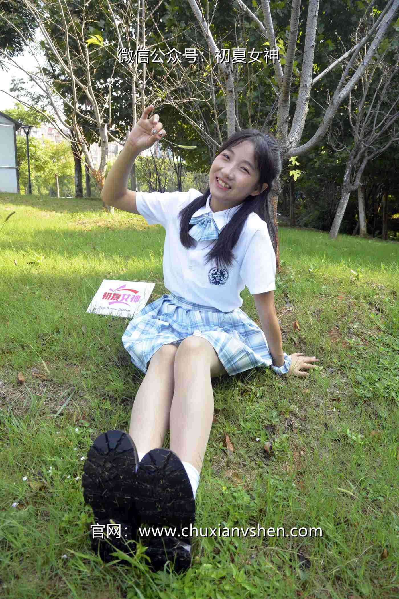 图片[132]-初夏女神 NO.081 点点 我的JK装[140P] – 速更版-美库