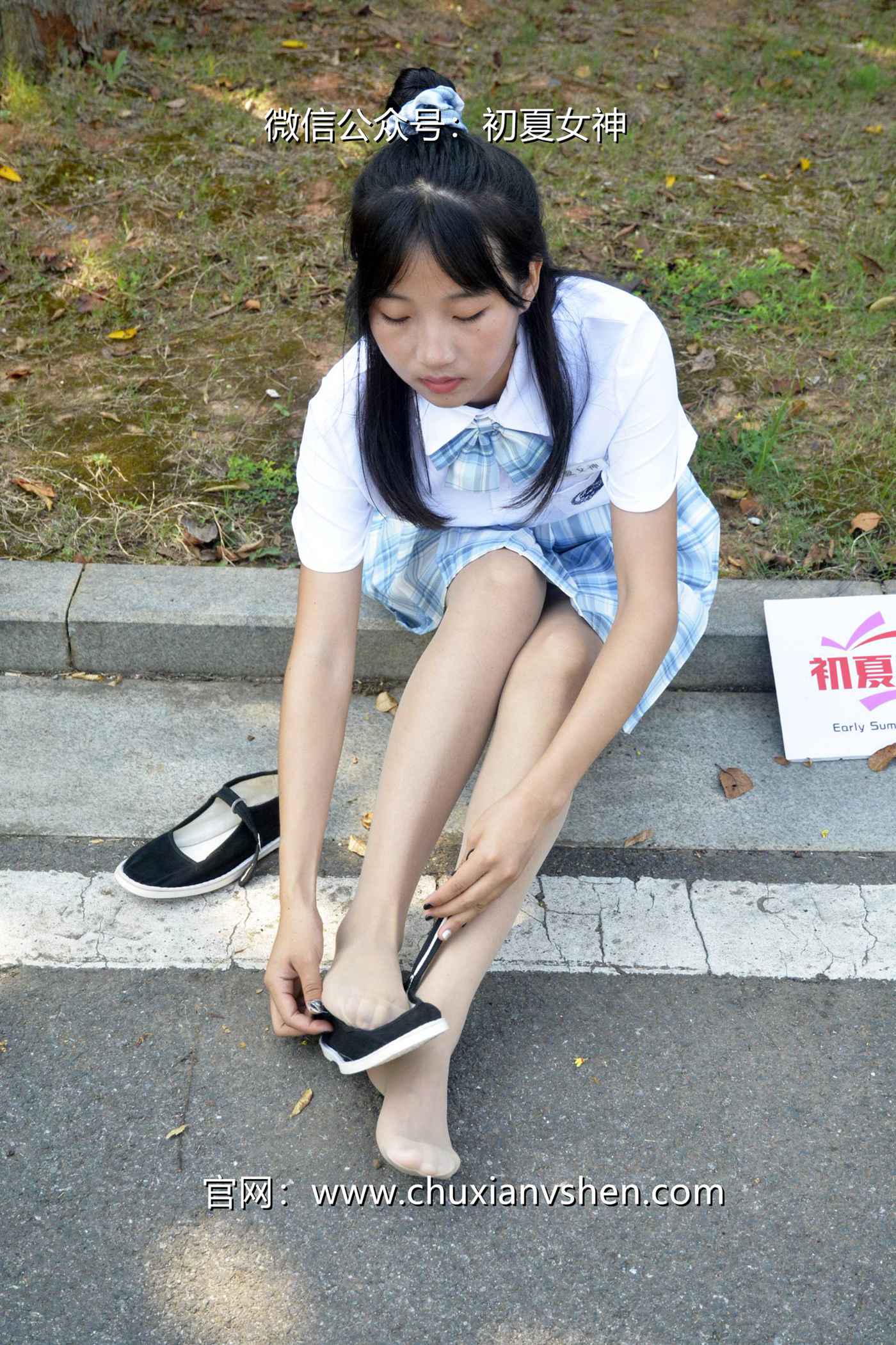 图片[136]-初夏女神 NO.081 点点 我的JK装[140P] – 速更版-美库