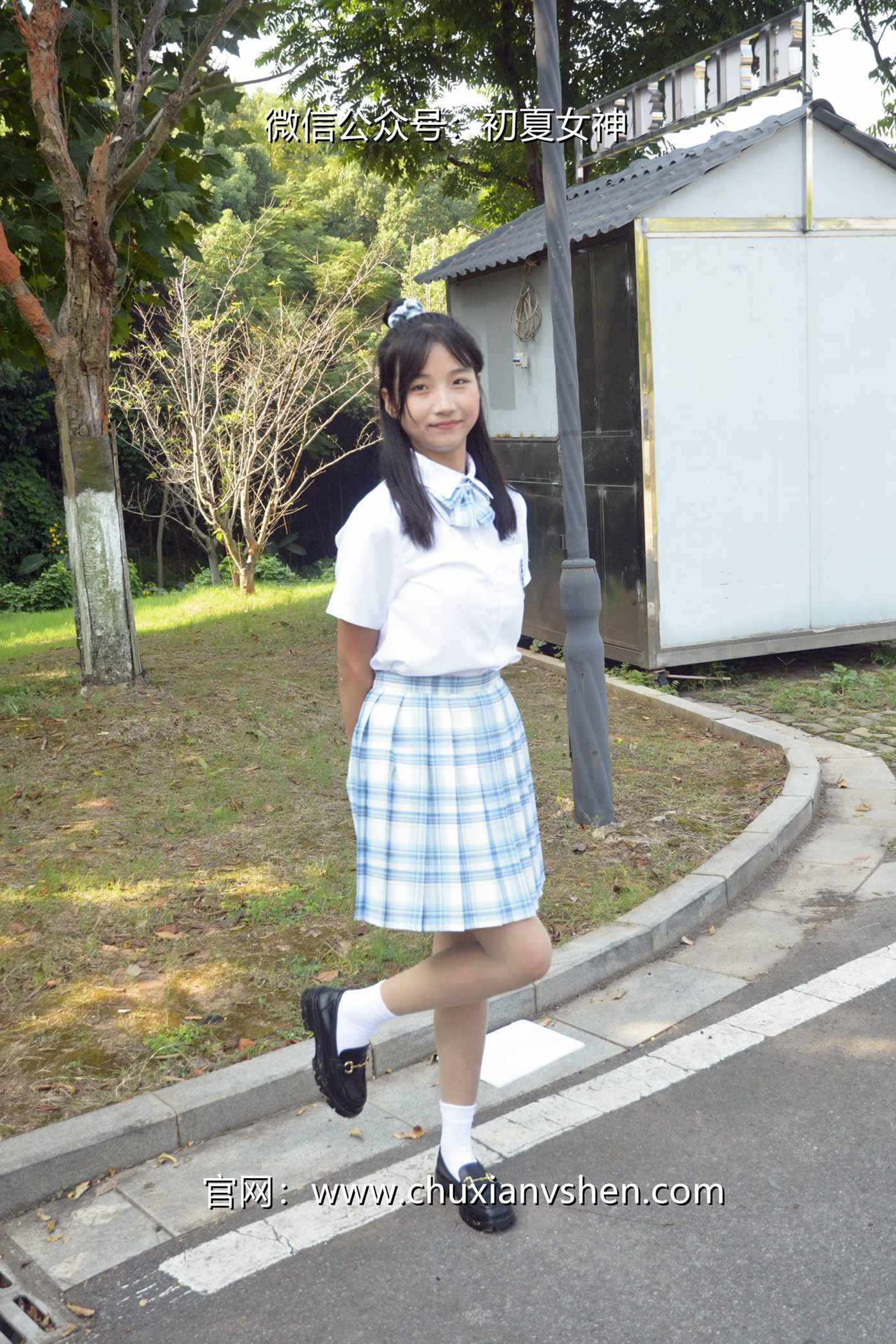 图片[137]-初夏女神 NO.081 点点 我的JK装[140P] – 速更版-美库