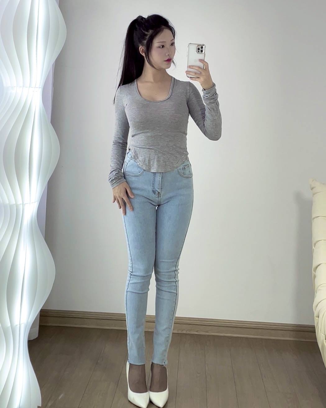 图片[20]-抖娘-利世 – 牛仔裤[22P] – 速更版-美库