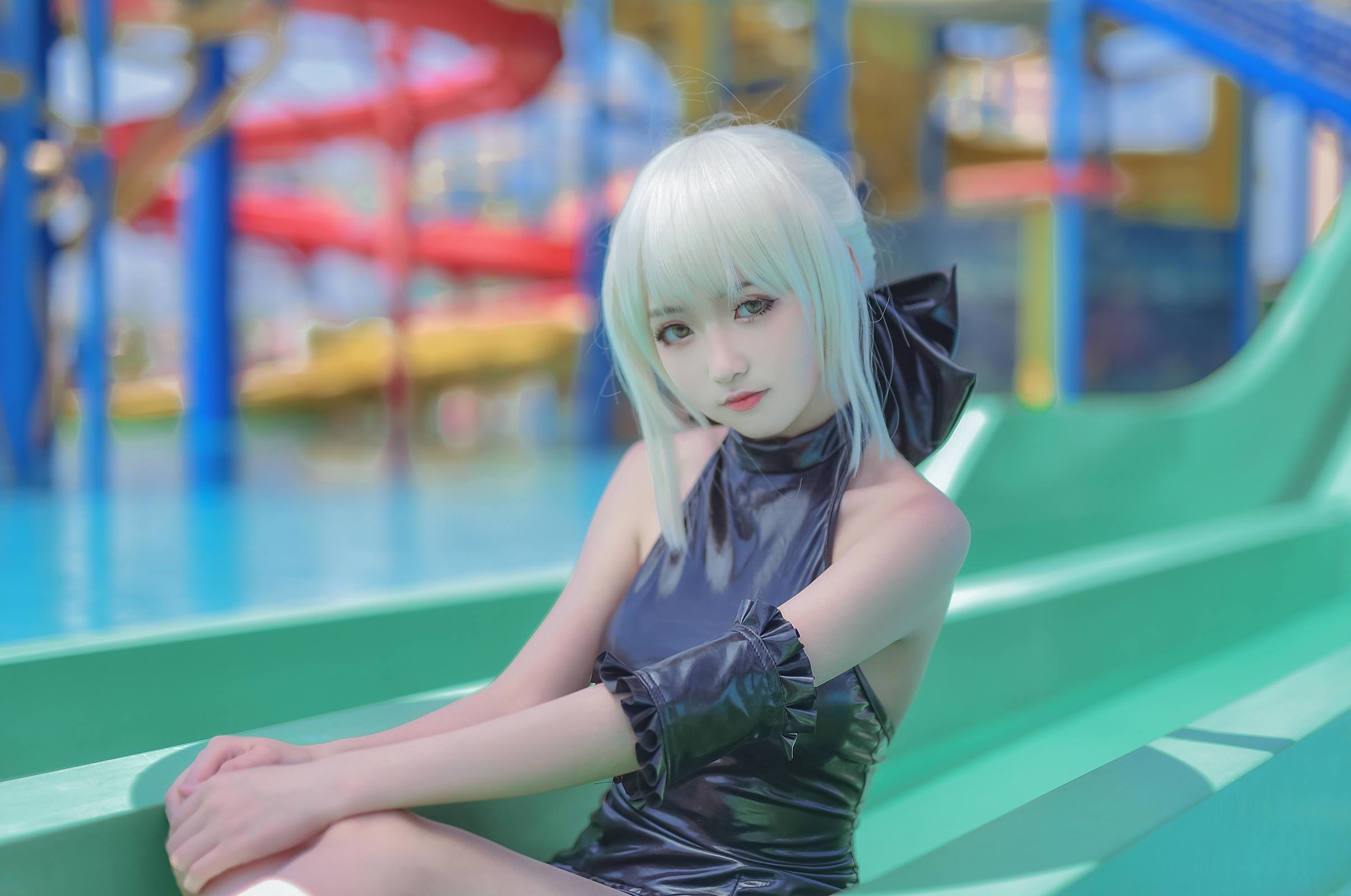 图片[10]-这个泡泡就是逊啦 – 黑saber泳装[12P] – 速更版-美库