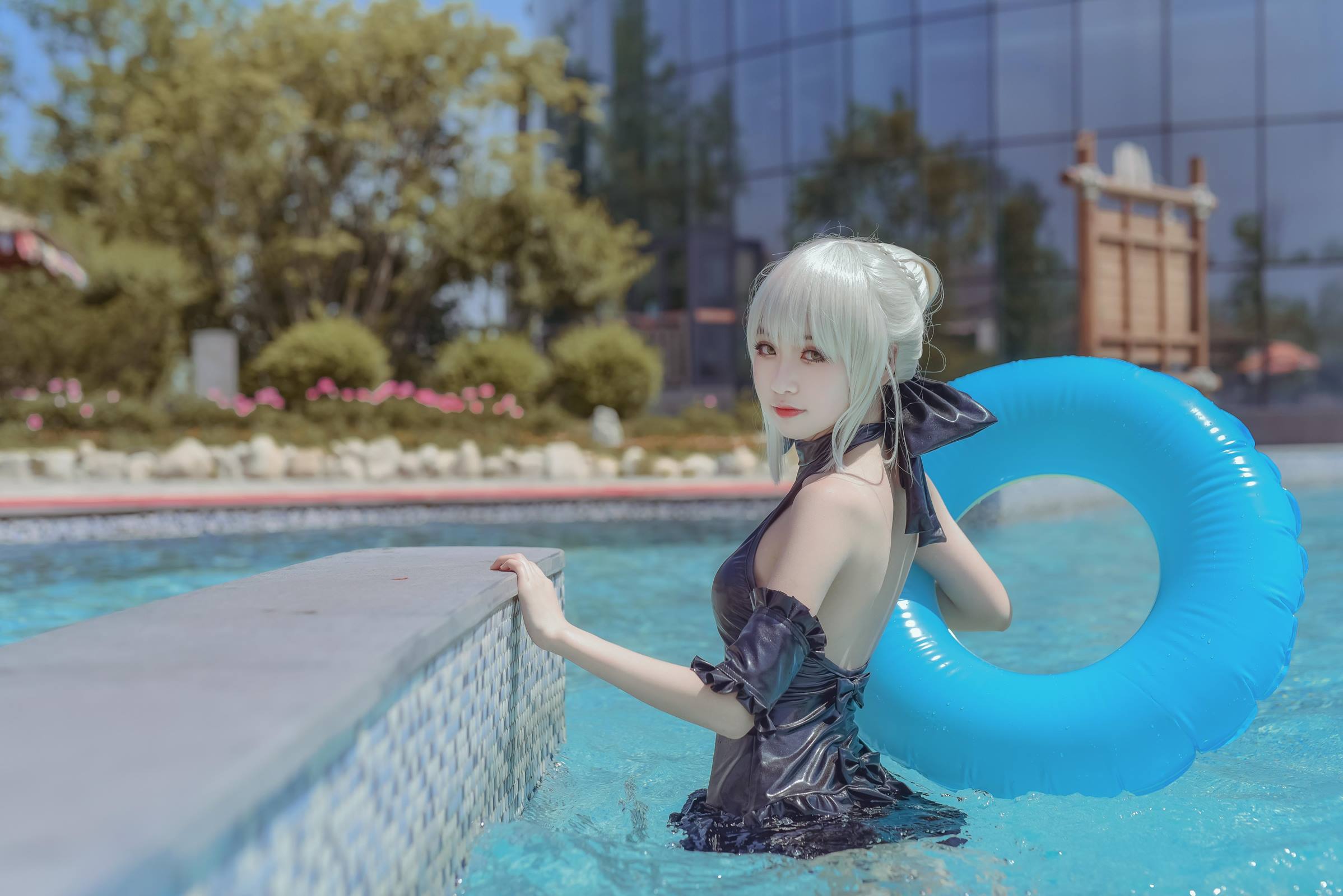 图片[11]-这个泡泡就是逊啦 – 黑saber泳装[12P] – 速更版-美库